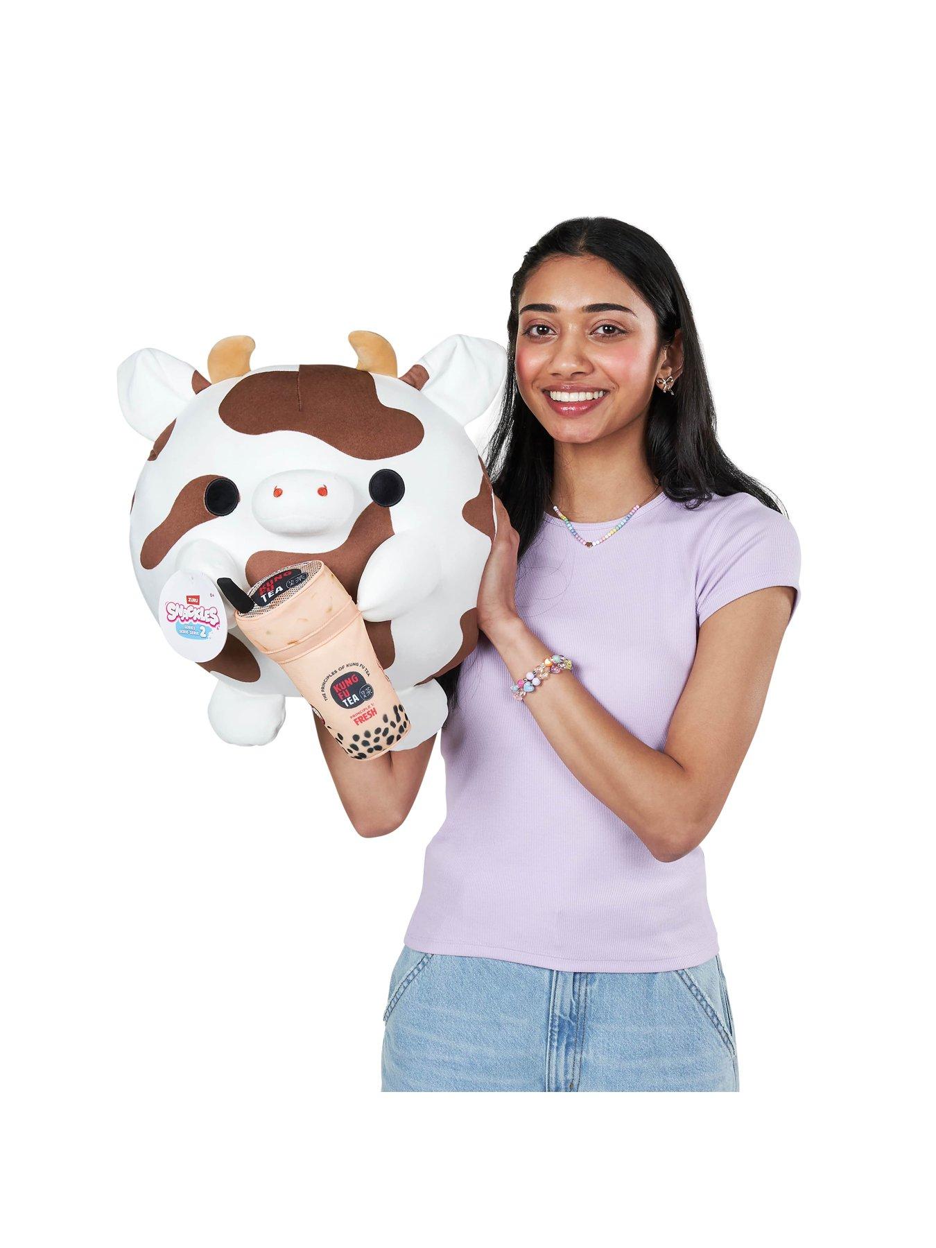 Image 2 of 5 of Zuru Snackles Series 2 14" Plush Cow & Kung Fu Bubble Tea