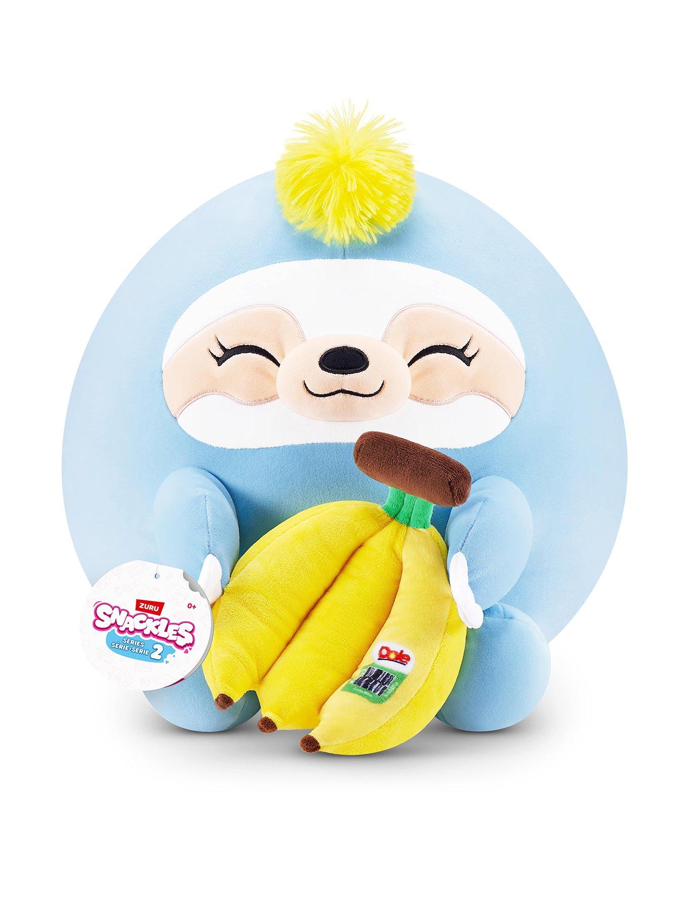 Image of Zuru Snackles Series 2 14" Plush Sloth & Dole Banana
