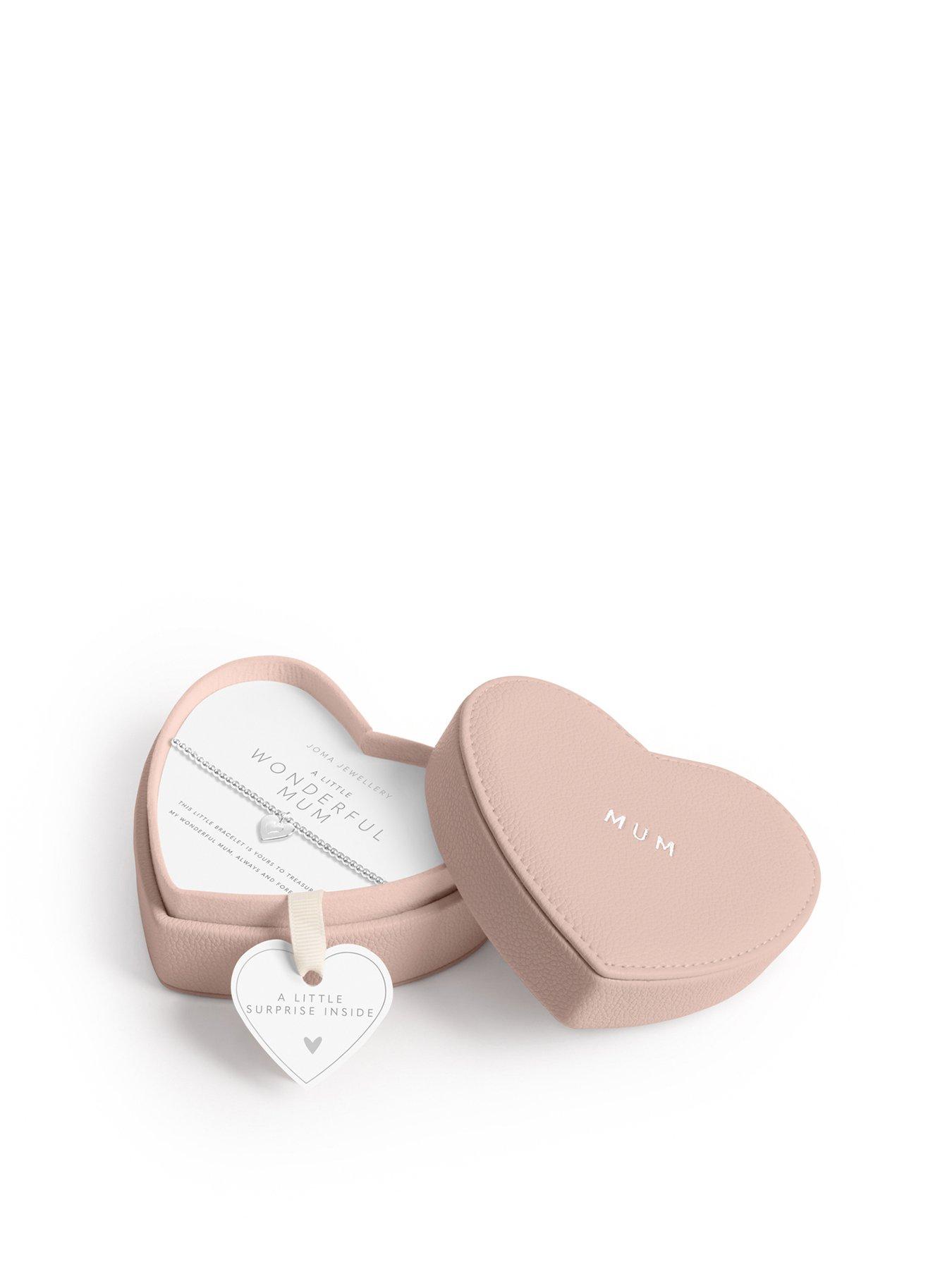 Image 1 of 6 of Joma Jewellery HEART JEWELLERY BOX WONDERFUL MUM A Little Bracelet