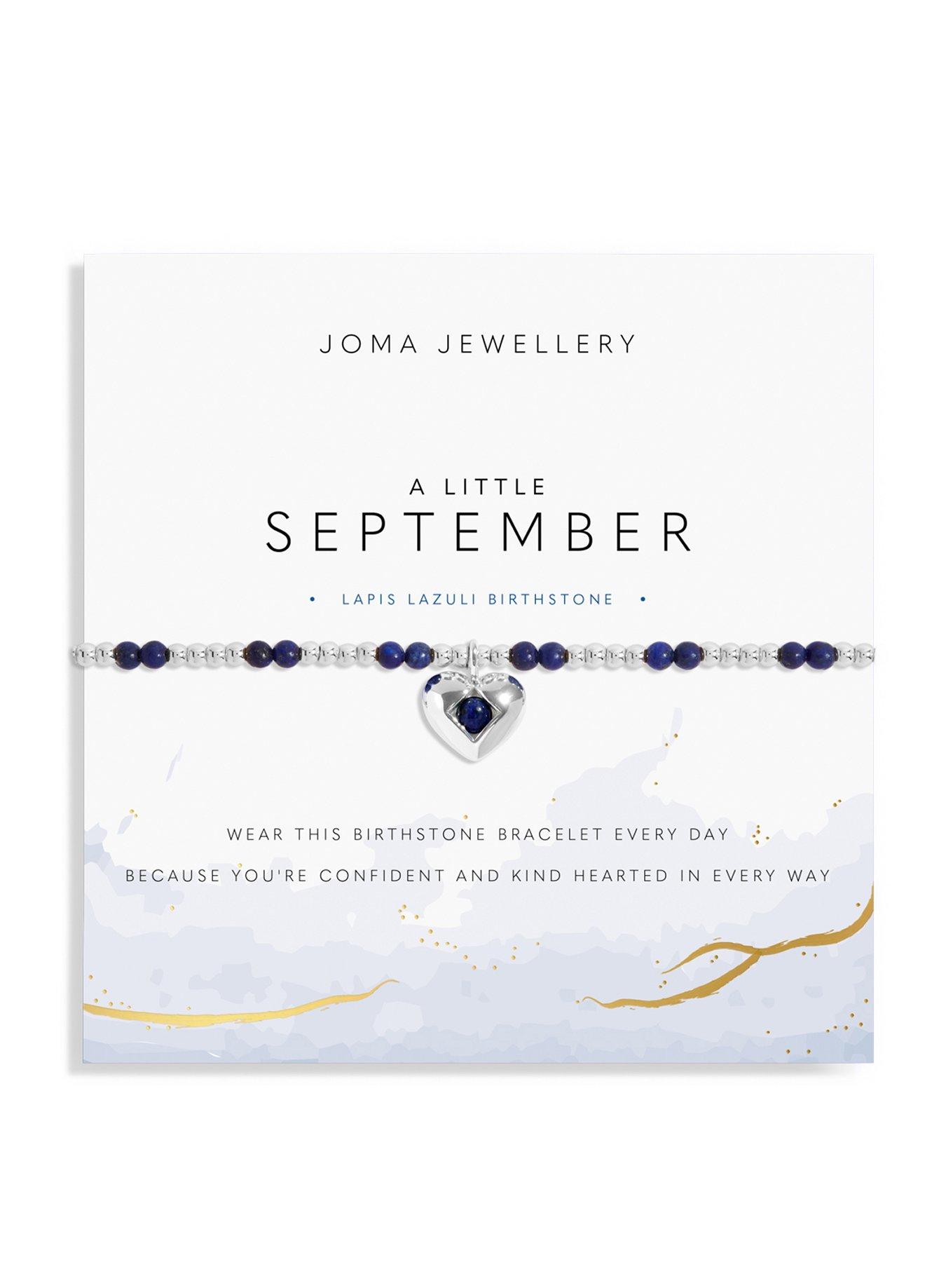 Joma Jewellery Birthstone A Little Bracelet In Silver Plating
