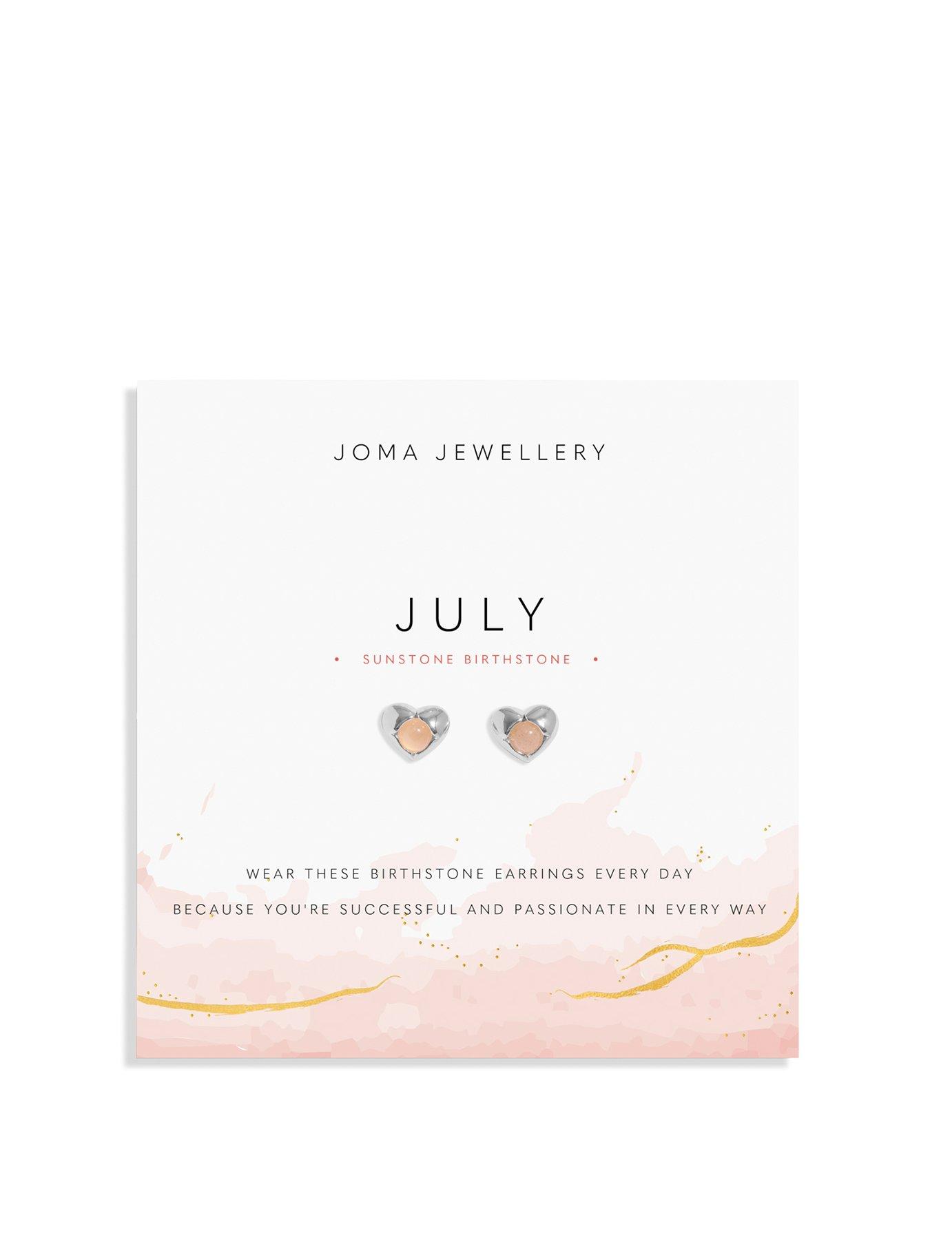 undefined Birthstone A Little Earrings In Silver Plating