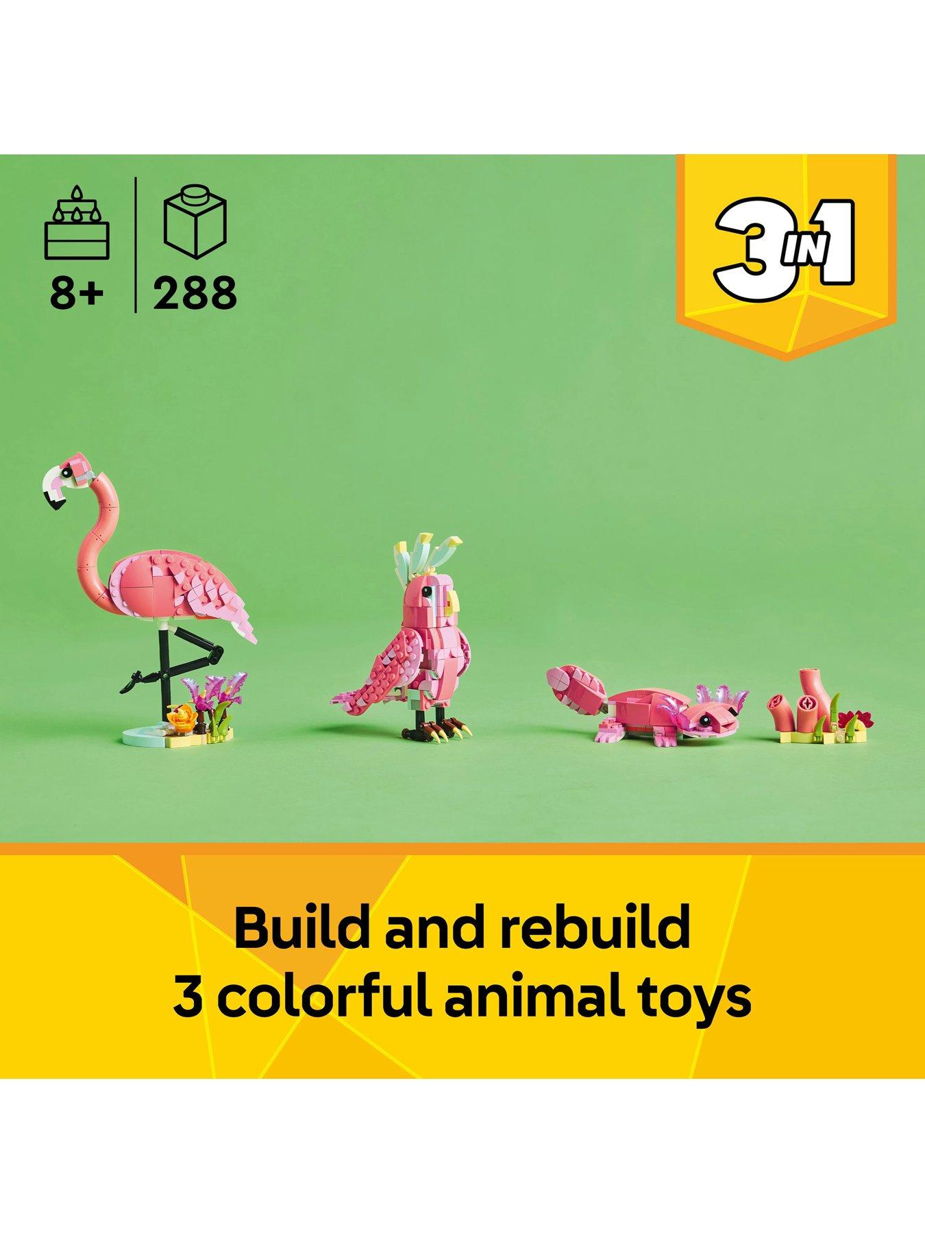 Image 2 of 8 of LEGO Creator 3in1 Wild Animals: Pink Flamingo 31170