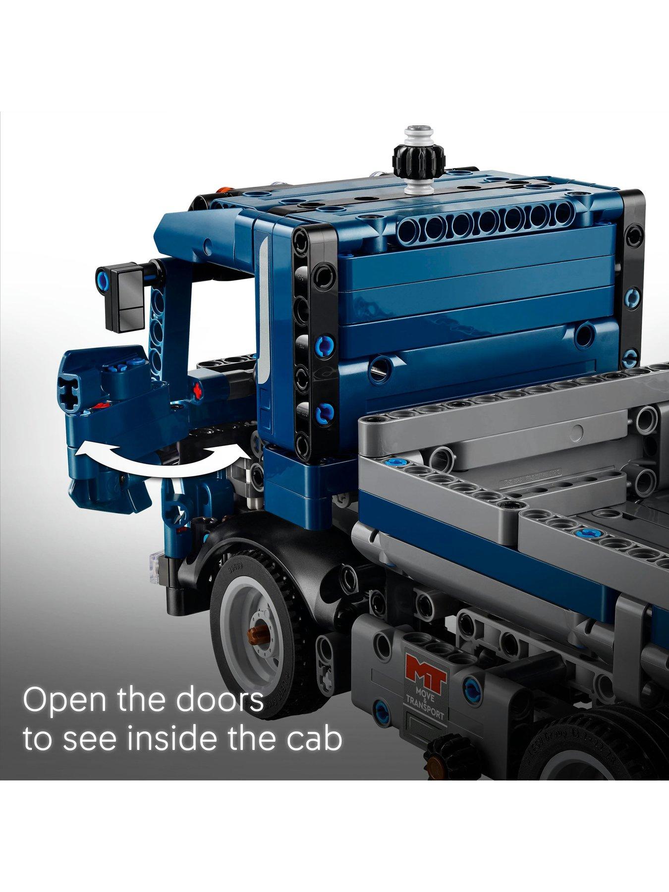 Image 5 of 8 of LEGO Technic Tipping Dump Truck Toy, Blue Construction Vehicle Set 42203