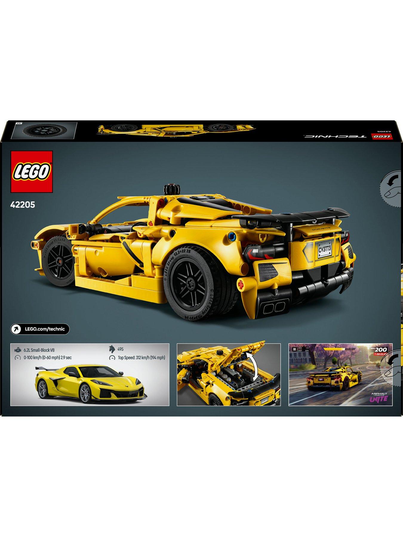 Image 2 of 3 of LEGO Technic Chevrolet Corvette Stingray Car Model Kit Vehicle Toy 42205