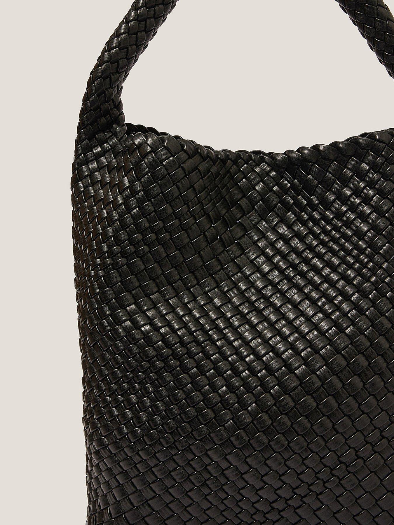 Image 4 of 4 of Monsoon Pree Plaited Hobo - Black