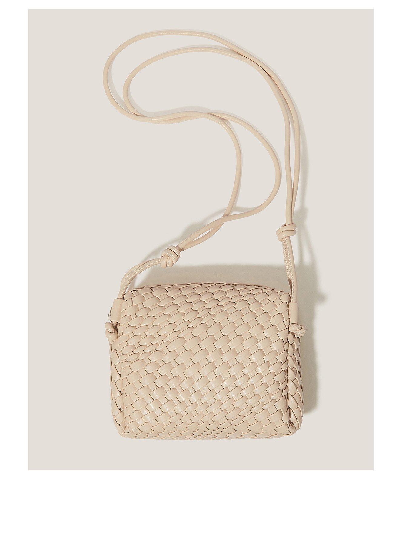Image 1 of 5 of Monsoon Piper Plaited Cross Body - Neutral