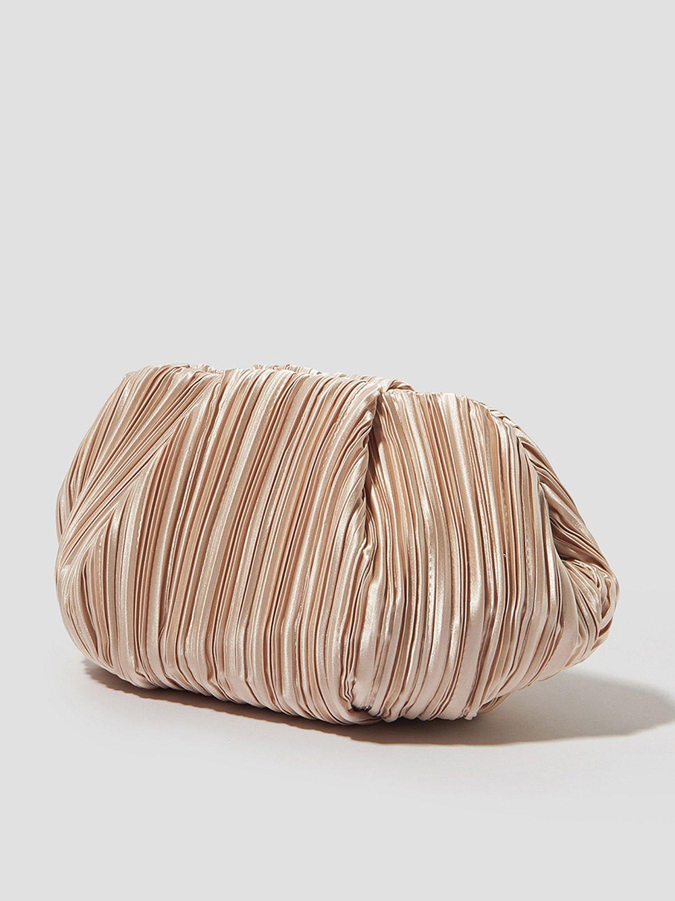 Image 3 of 5 of Monsoon Pen Pleated Bow Clutch - Pink