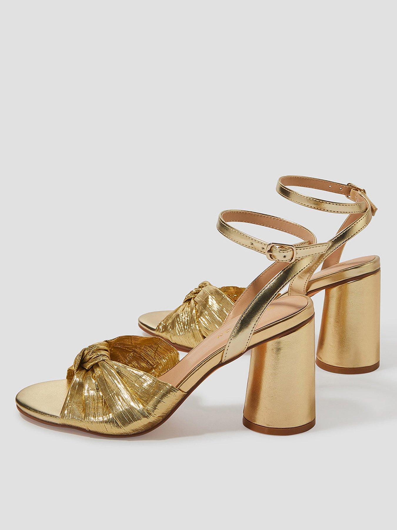 Monsoon Twist Front Sandals Gold Very Ireland