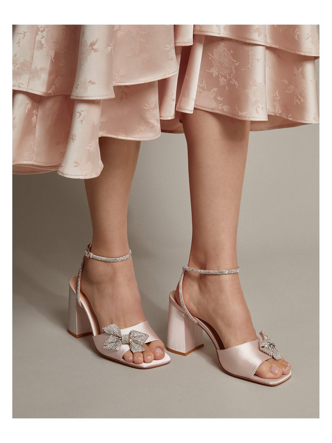 Image 4 of 4 of Monsoon Dani Diamante Sandals - Beige