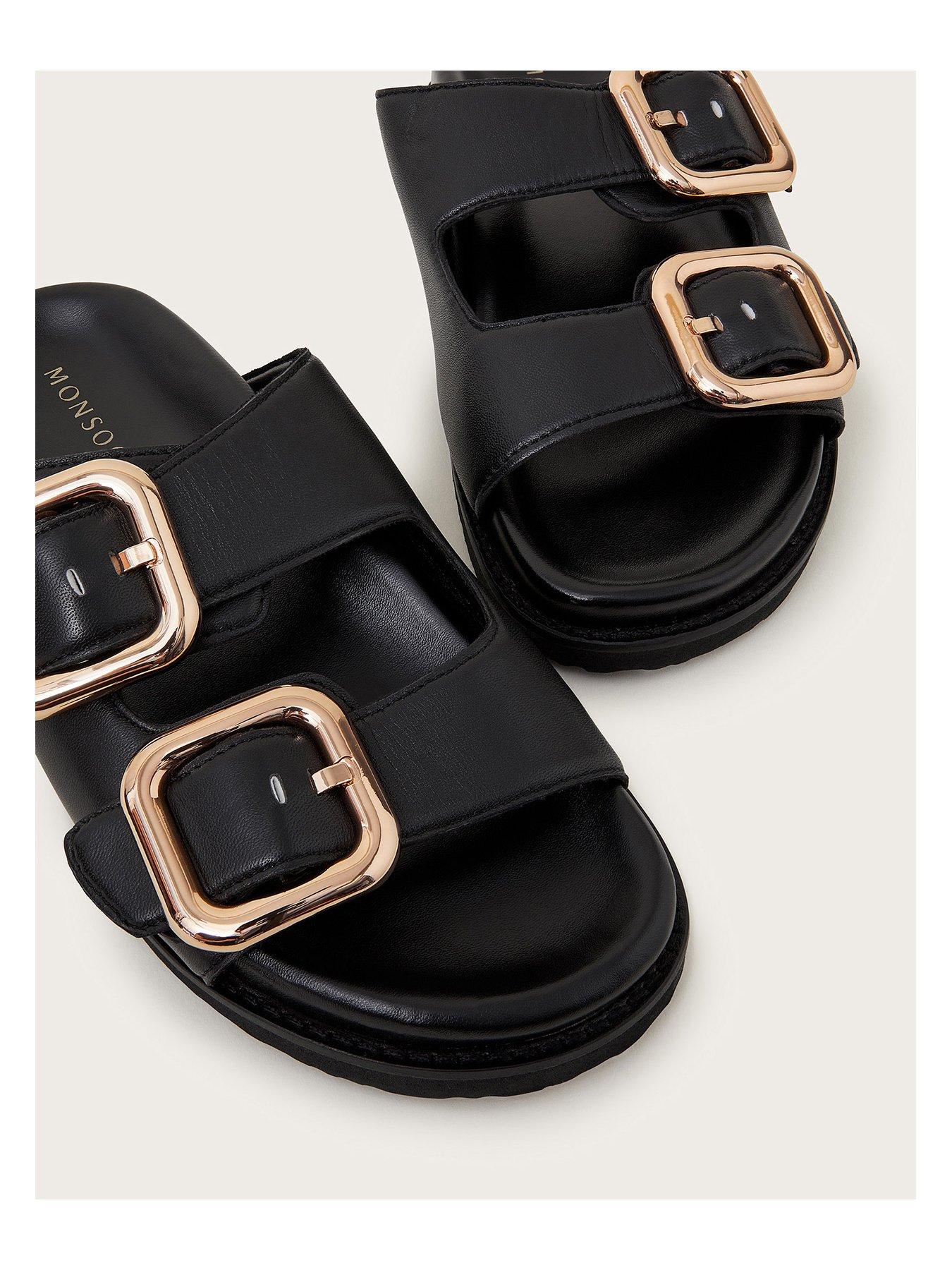 Image 3 of 3 of Monsoon Wendy Footbed Sandal - Black