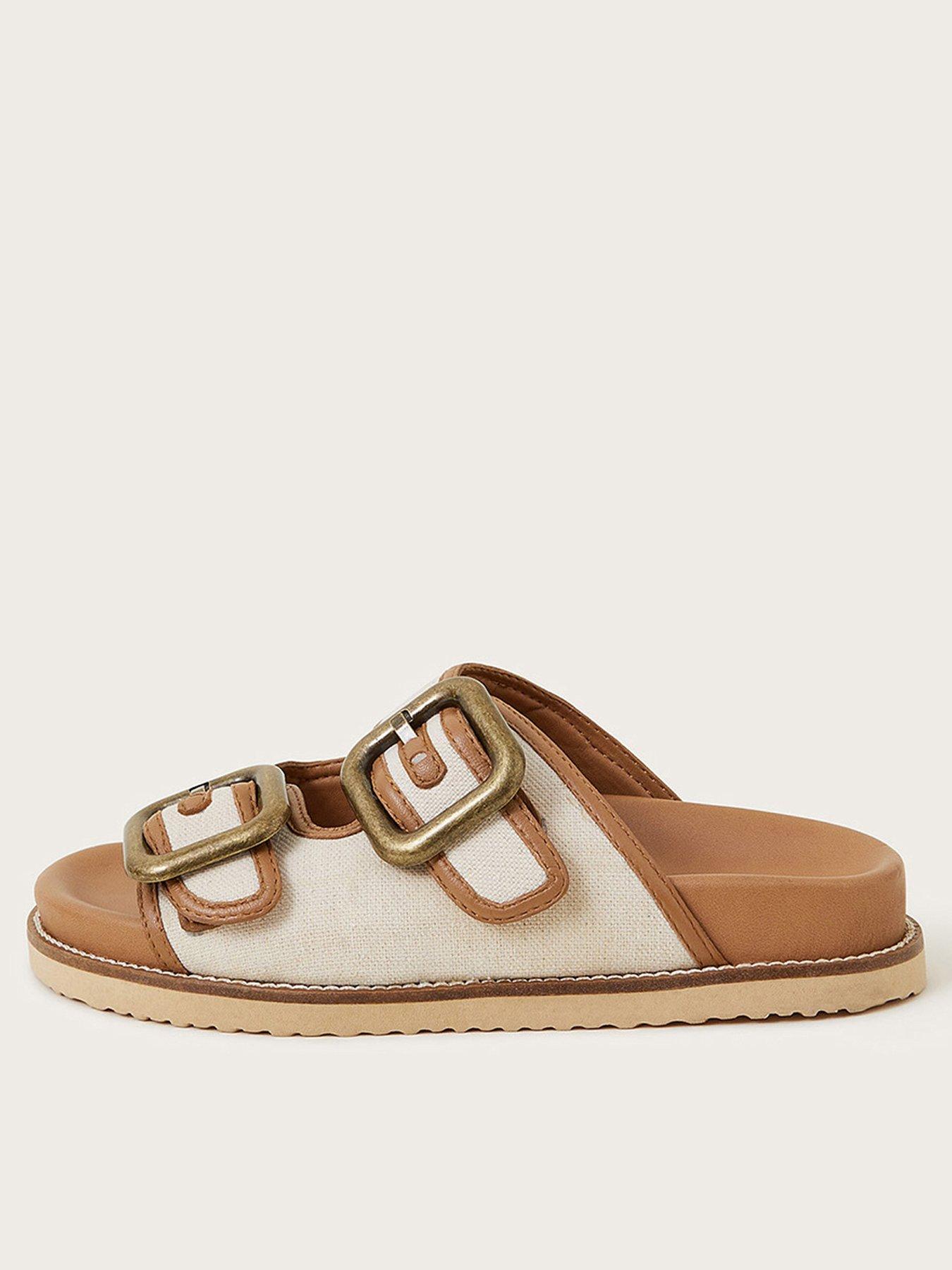Image 1 of 3 of Monsoon Wendy Footbed Sandal - Neutral - Natural
