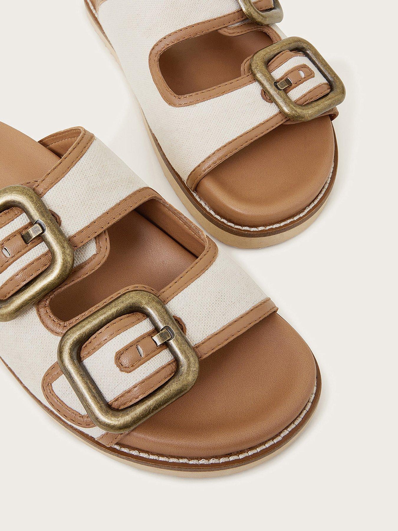 Image 3 of 3 of Monsoon Wendy Footbed Sandal - Neutral - Natural