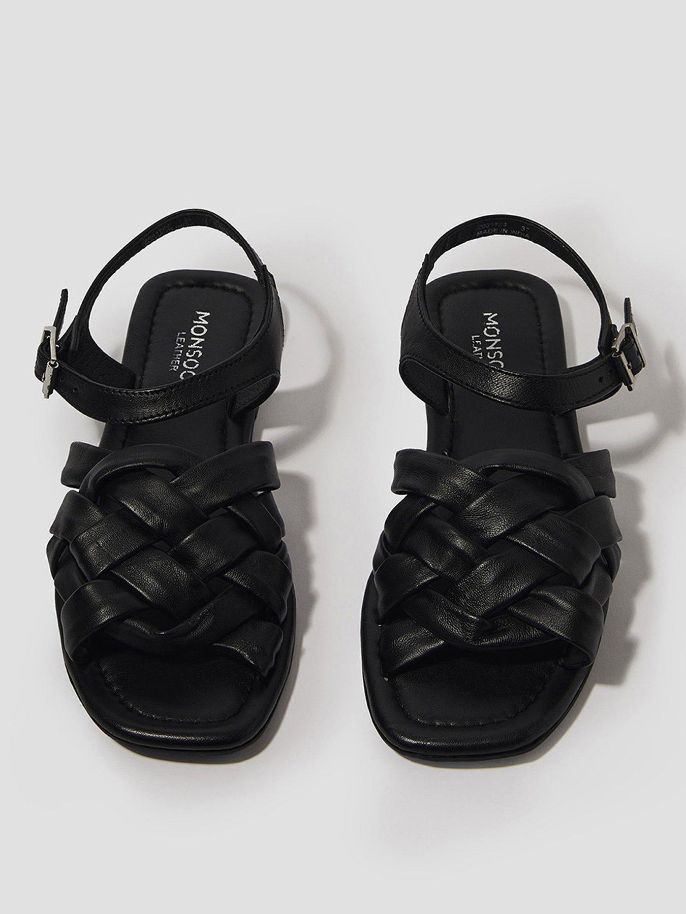 monsoon-pip-open-toe-woven-sandal-blackstillFront
