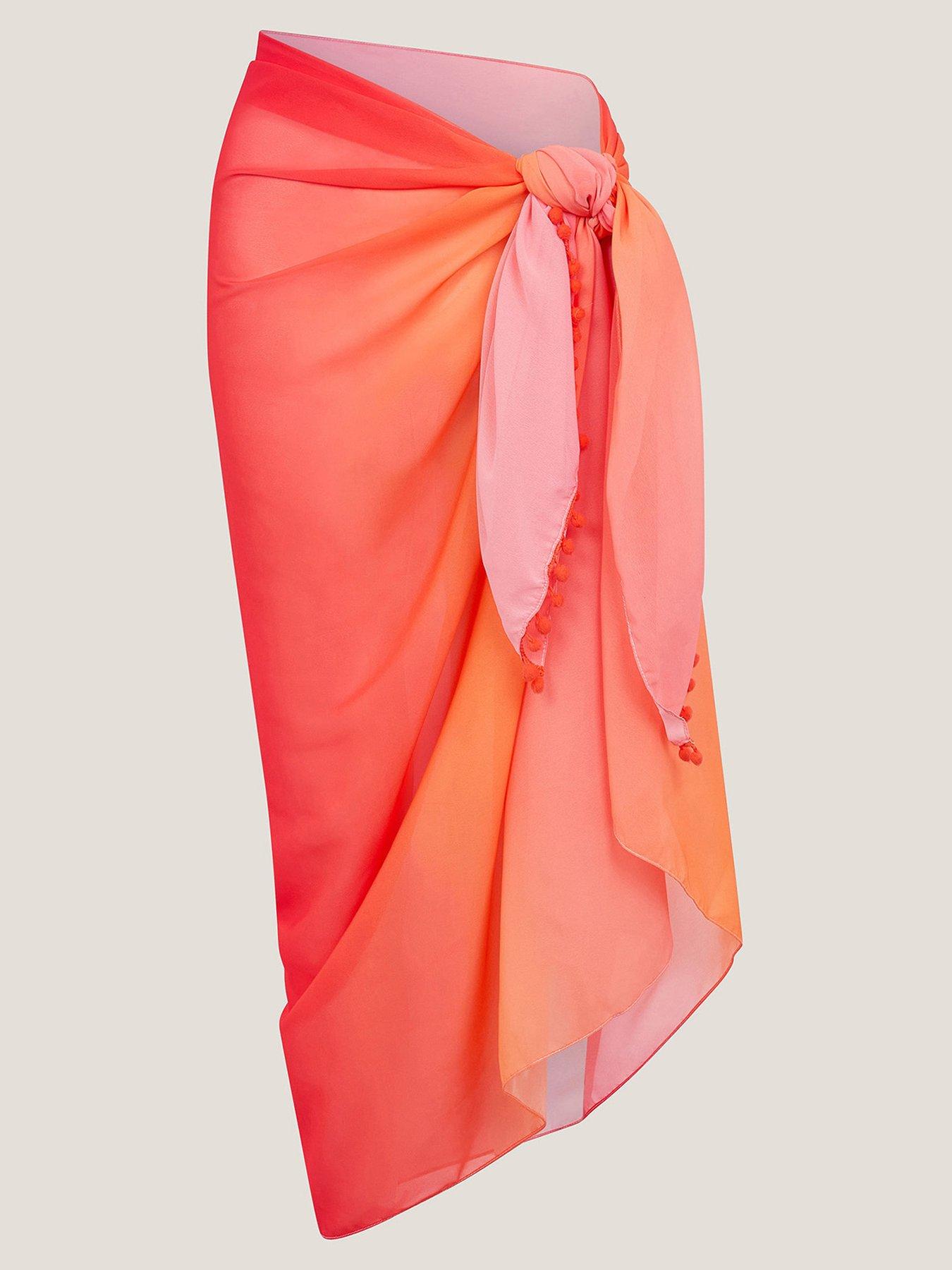 Image 3 of 5 of Monsoon Miley Ombre Sarong - Orange