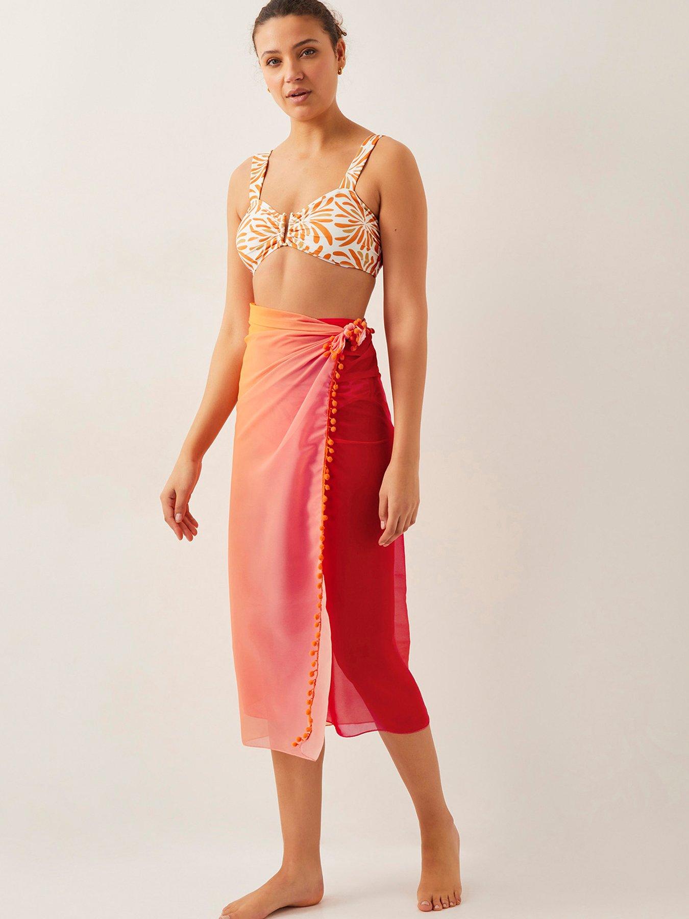 Image 4 of 5 of Monsoon Miley Ombre Sarong - Orange