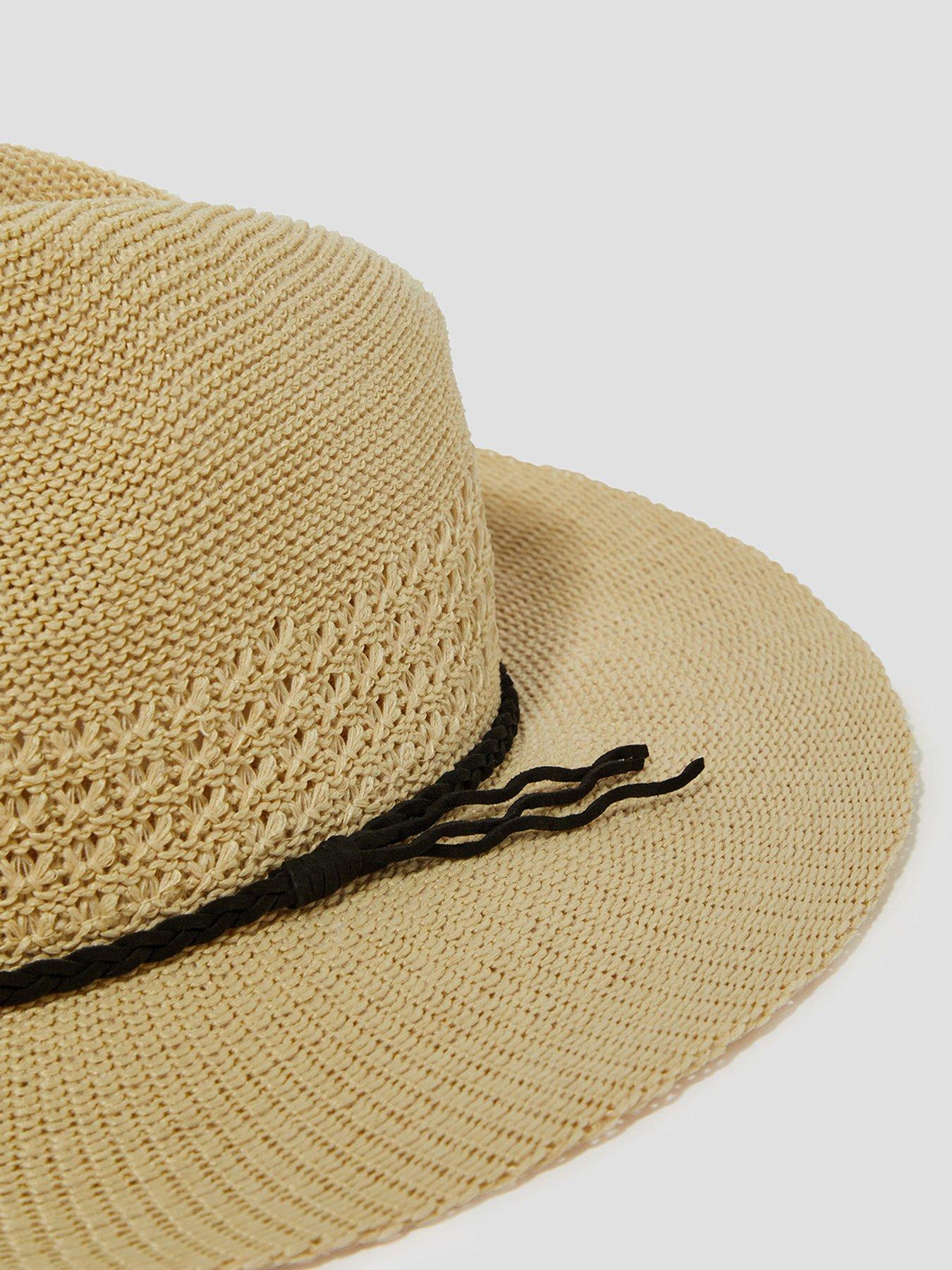 Image 2 of 3 of Monsoon Nene Woven Fedora Sun Hat - Natural