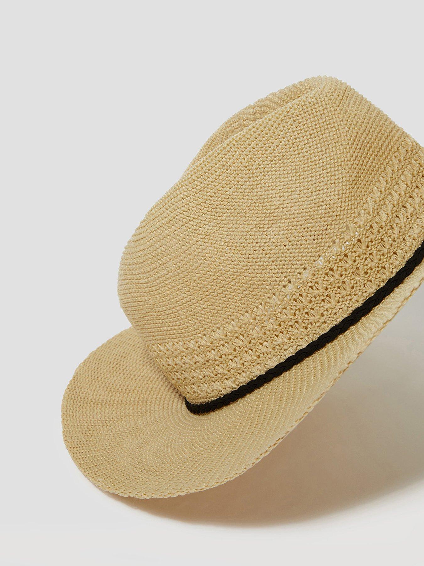 Image 3 of 3 of Monsoon Nene Woven Fedora Sun Hat - Natural