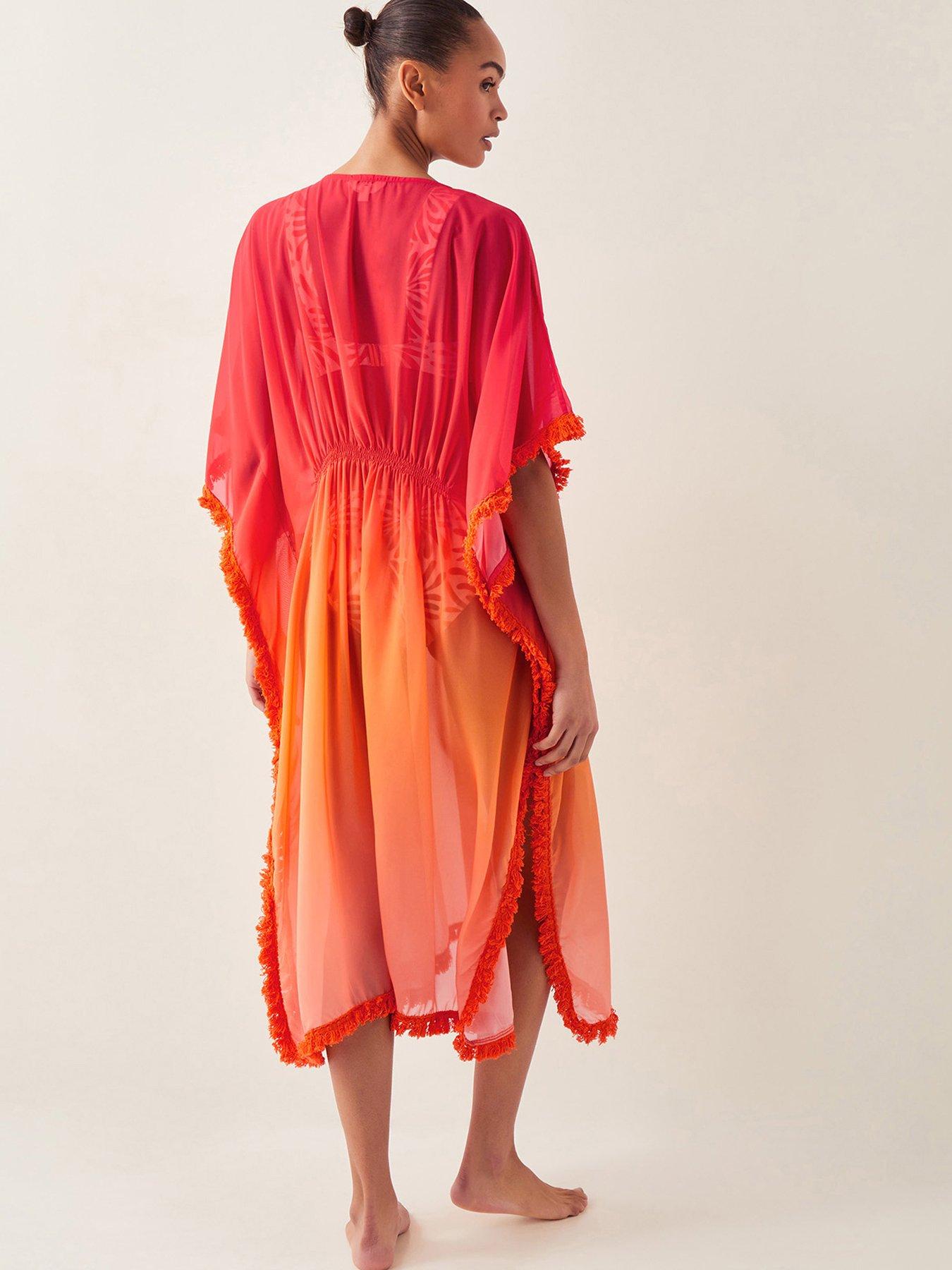 monsoon-miley-ombre-kaftan-orange-sunsetstillFront