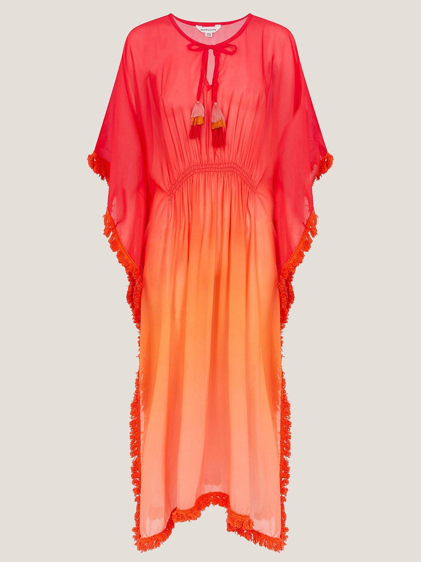 monsoon-miley-ombre-kaftan-orange-sunsetback