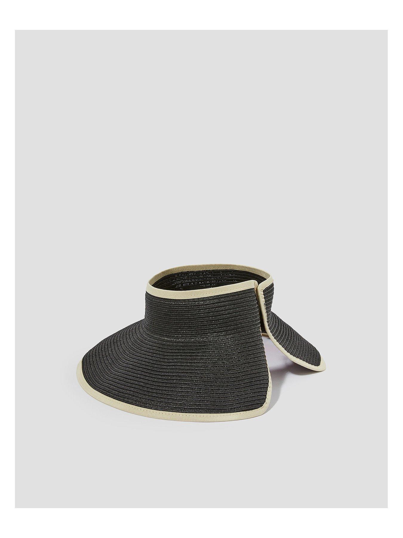 Image 2 of 3 of Monsoon Peri Packable Visor Sun Hat - Black