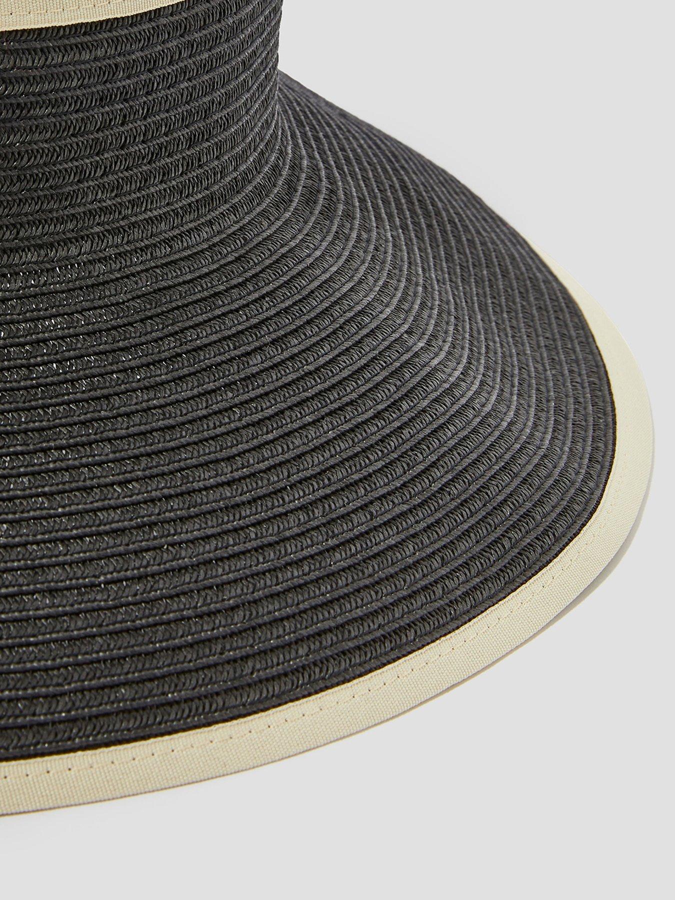 Image 3 of 3 of Monsoon Peri Packable Visor Sun Hat - Black