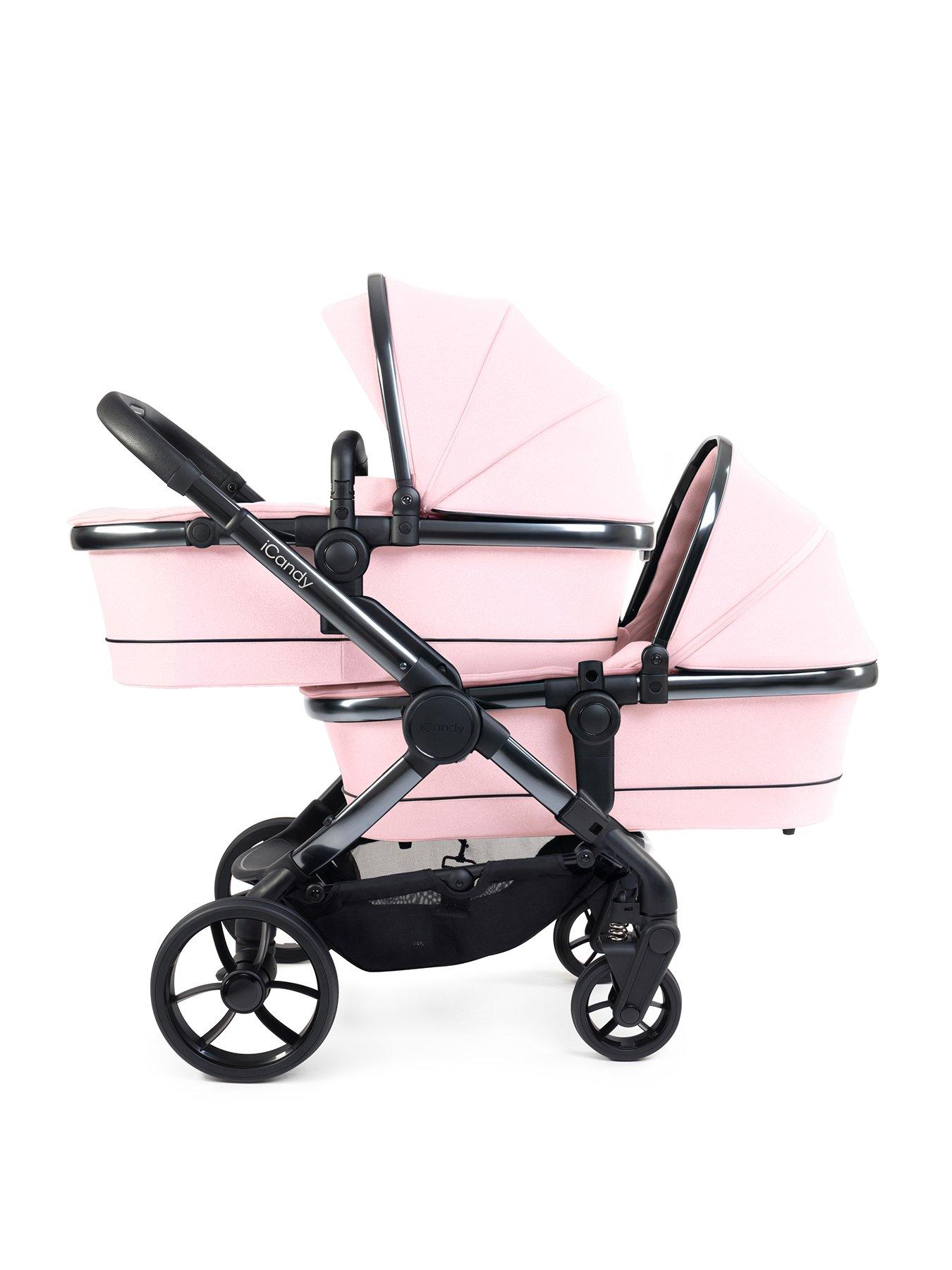 icandy-peach-7-twin-pushchair-blushstillFront