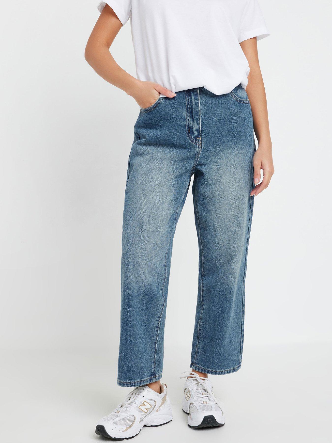 Image 1 of 4 of PixieGirl Ankle Grazer Straight Leg Jean - Blue