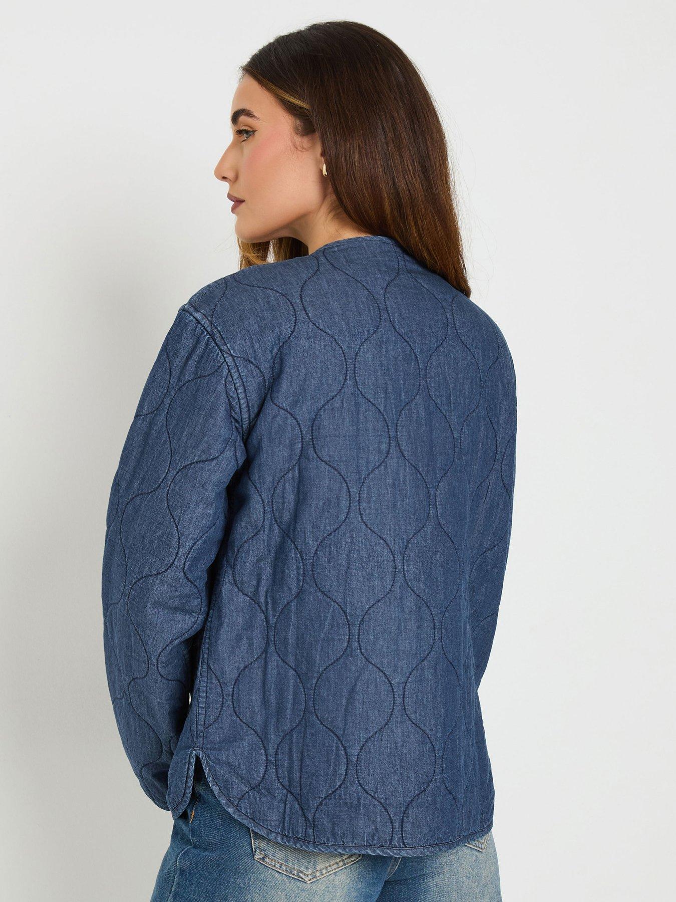 Image 2 of 4 of Long Tall Sally Quilted Jacket - Blue