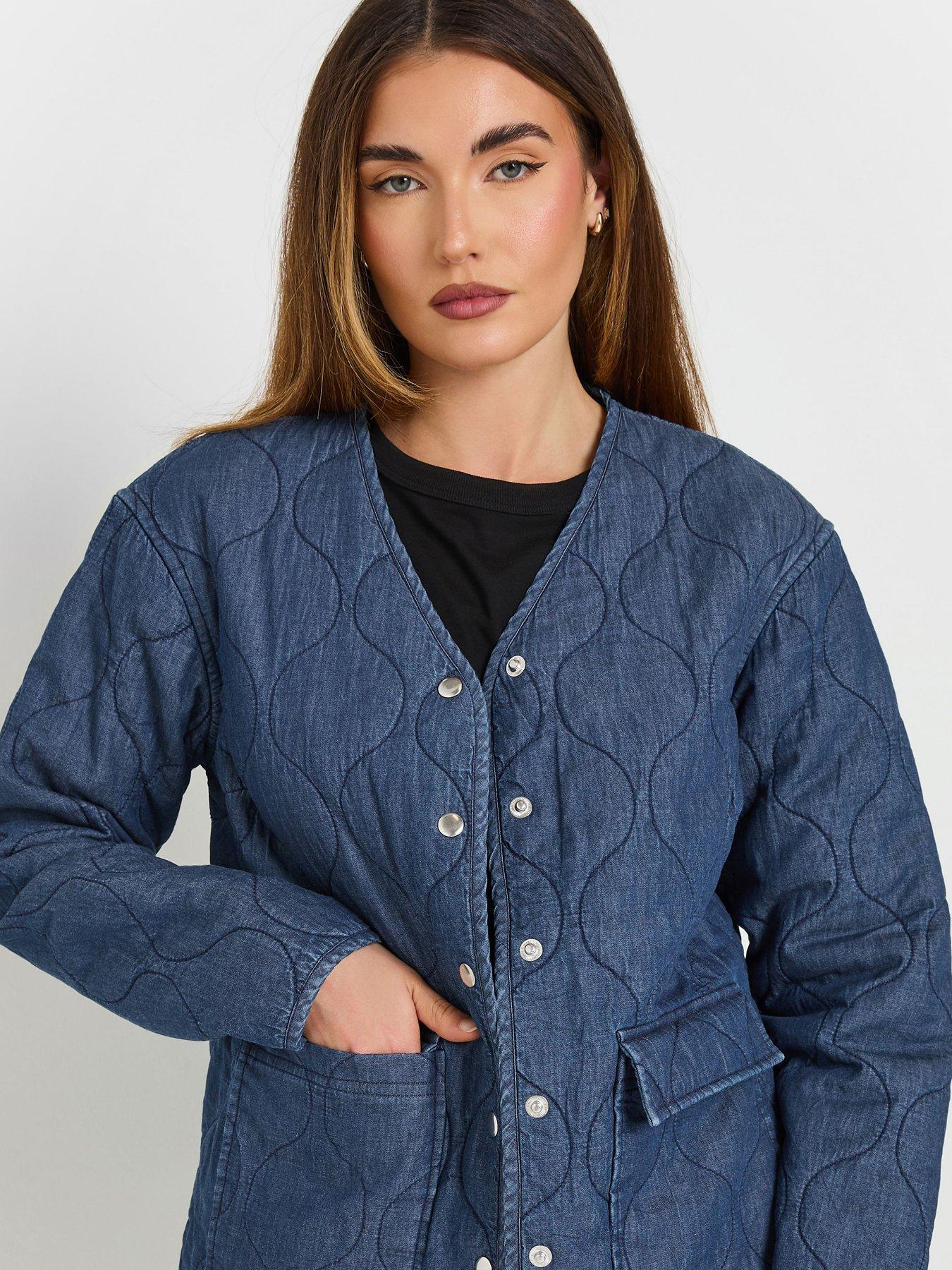 Image 4 of 4 of Long Tall Sally Quilted Jacket - Blue