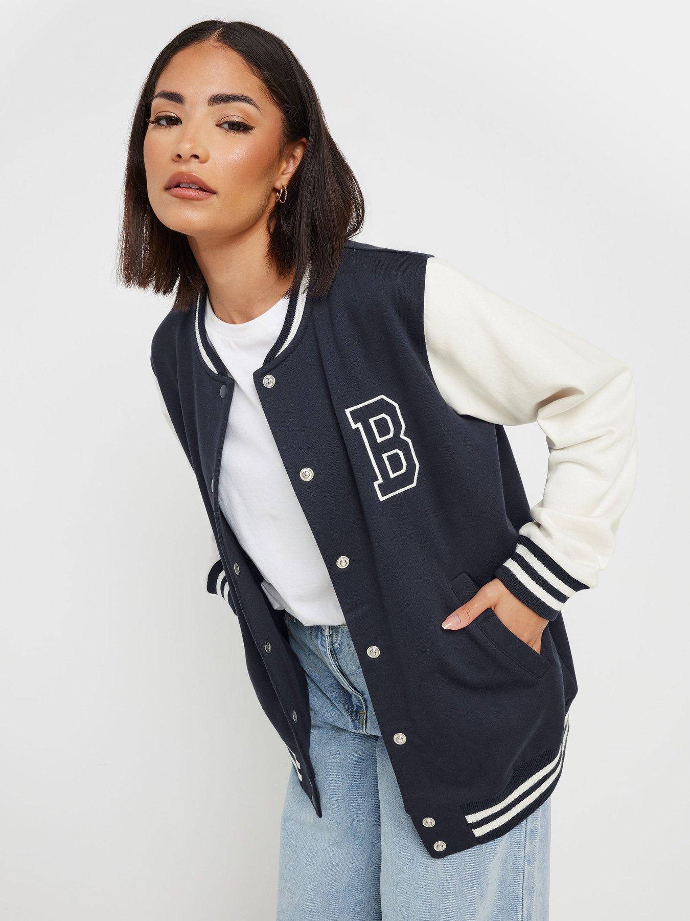 undefined Boston Varsity Bomber Jacket - Blue