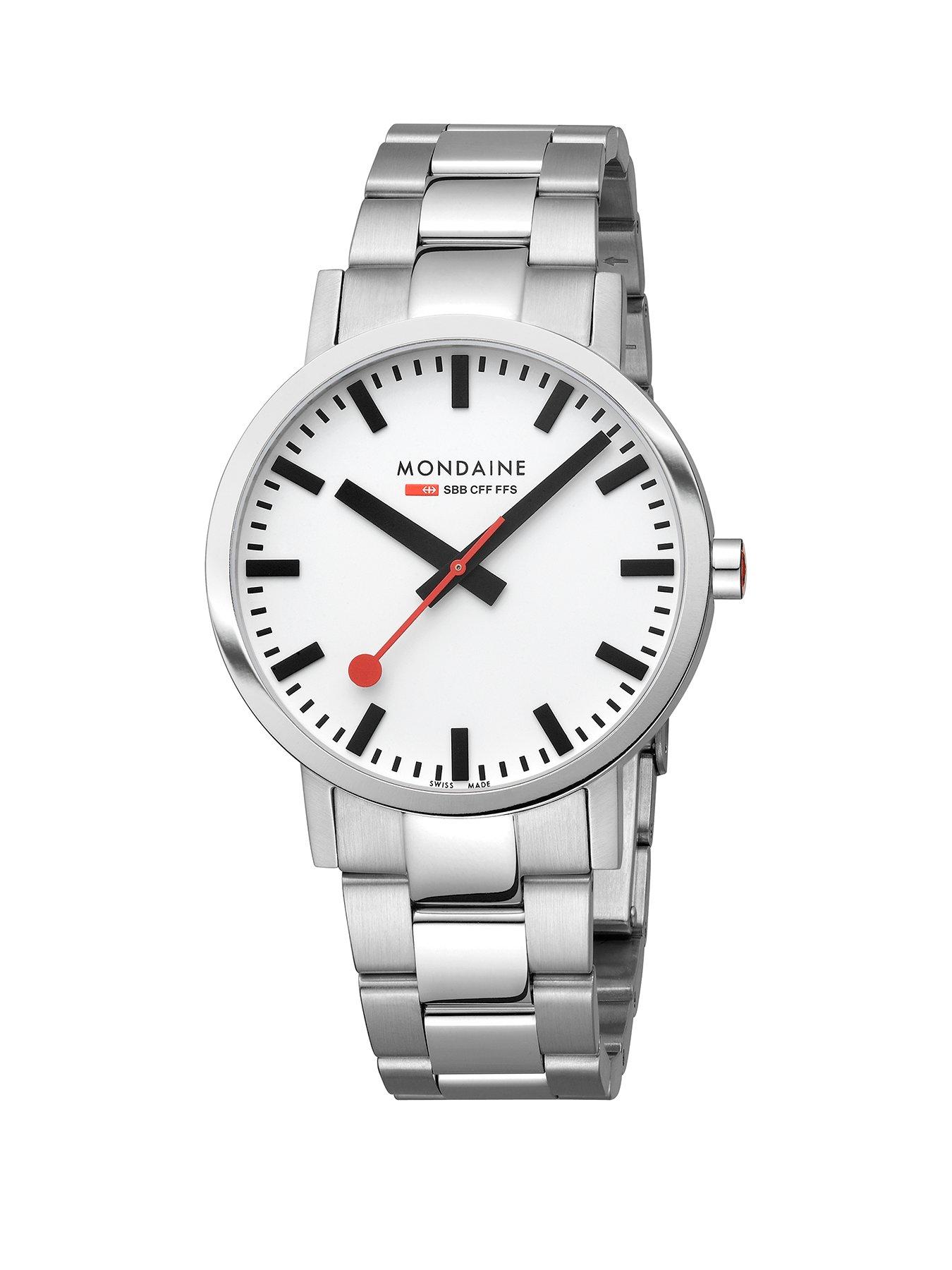 Image 2 of 8 of Mondaine Mens 40mm Classic Stainless Steel Strap Watch