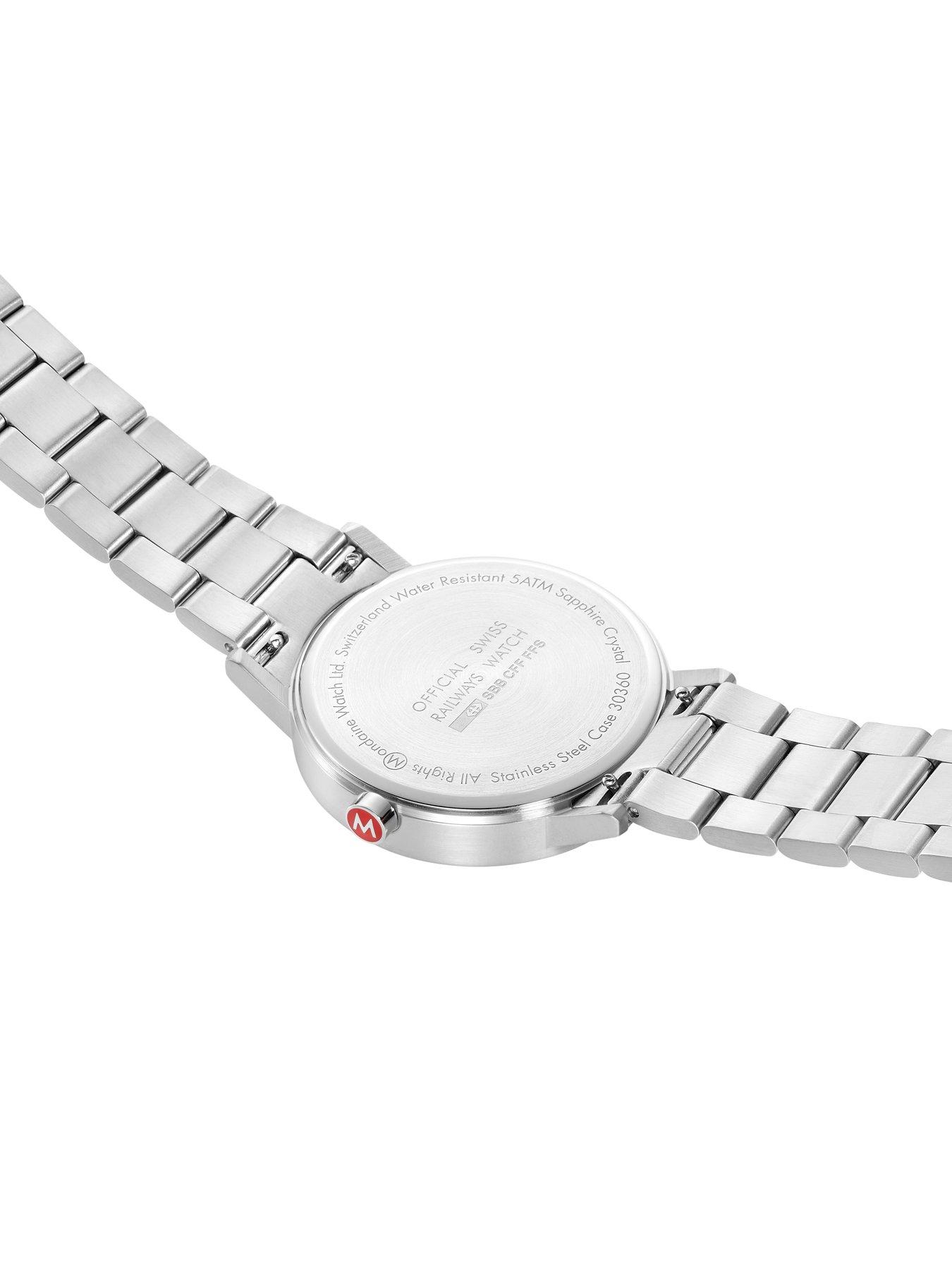 Image 4 of 8 of Mondaine Mens 40mm Classic Stainless Steel Strap Watch