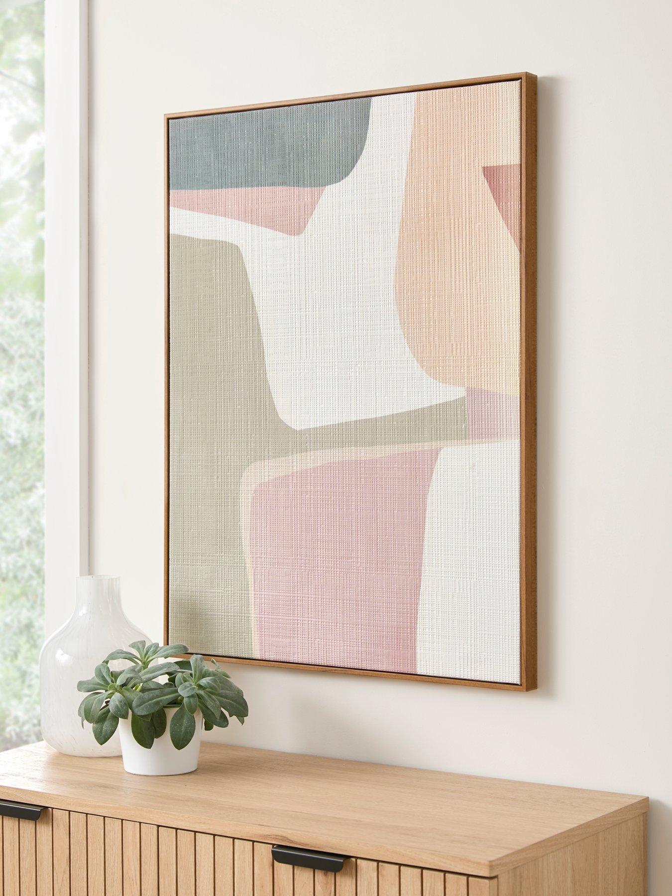 Very Home Sensorial Nature Abstract Hand Paint Canvas 60x80cm - FSC® Certified