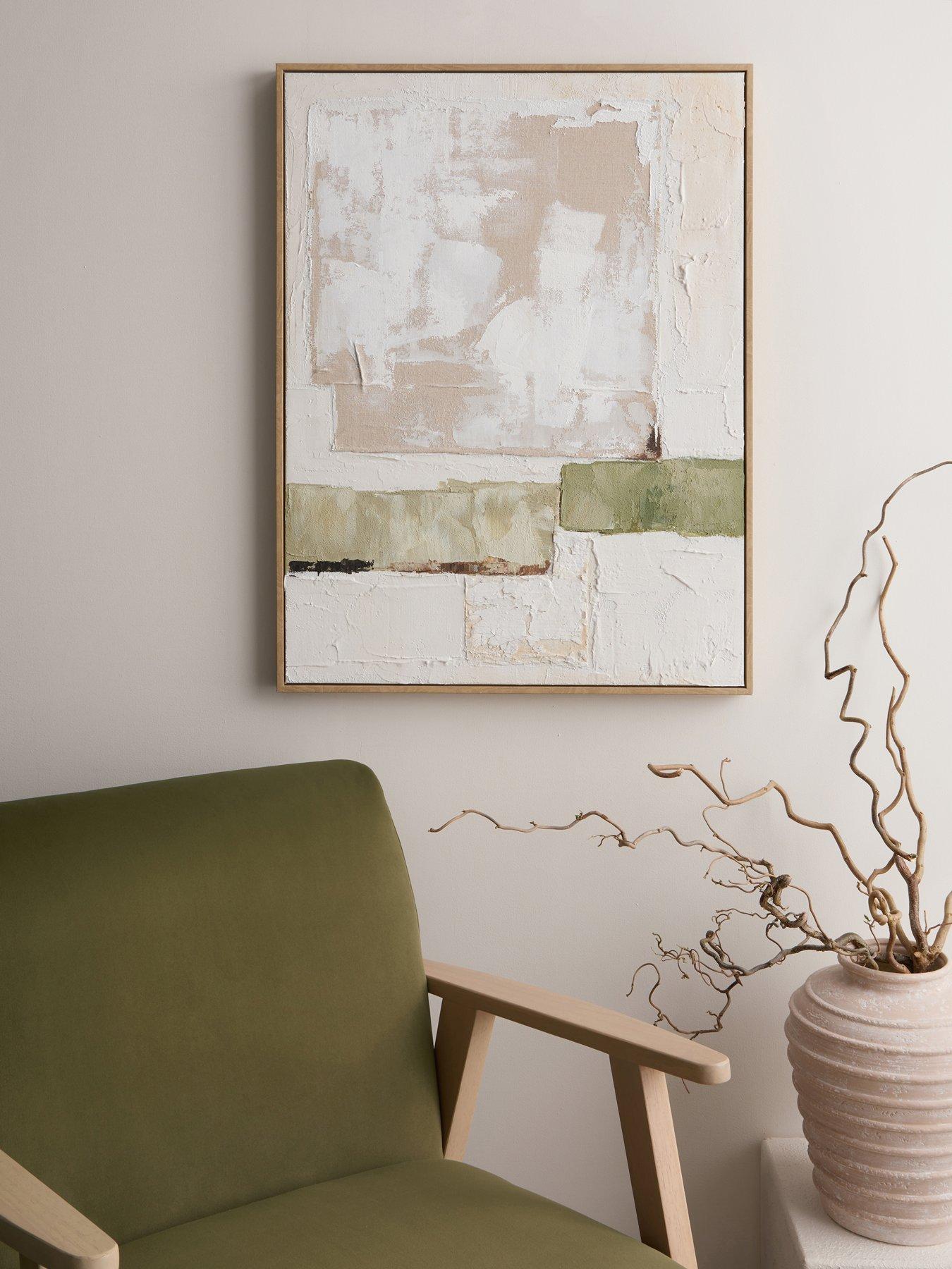 Michelle Keegan Home MK Abstract Hand Paint Capped Canvas 60x80cm - FSC® Certified