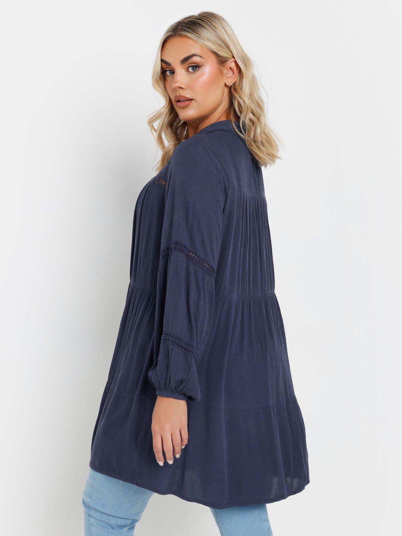 yours-curve-crochet-insert-boho-shirt-bluestillFront