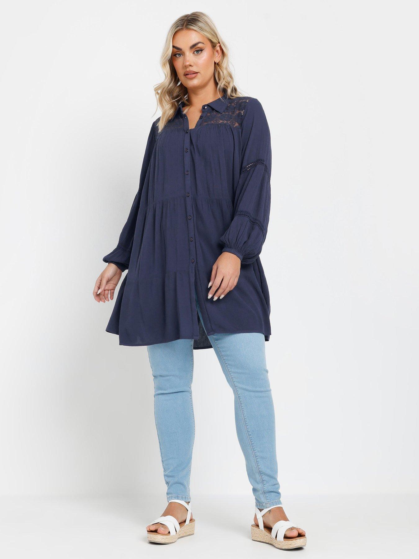 yours-curve-crochet-insert-boho-shirt-blueback