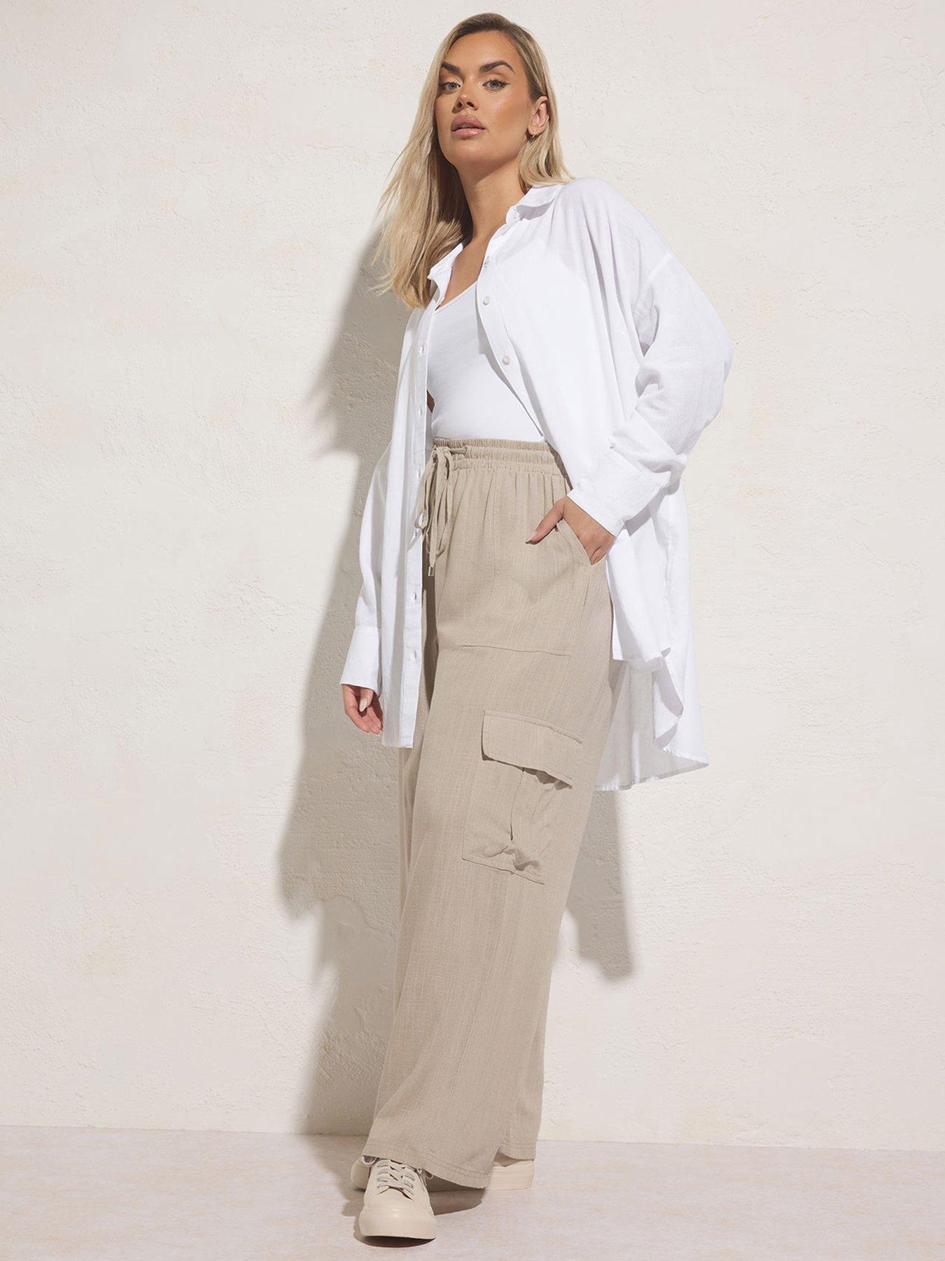 yours-curve-linen-cargo-trouser-natural