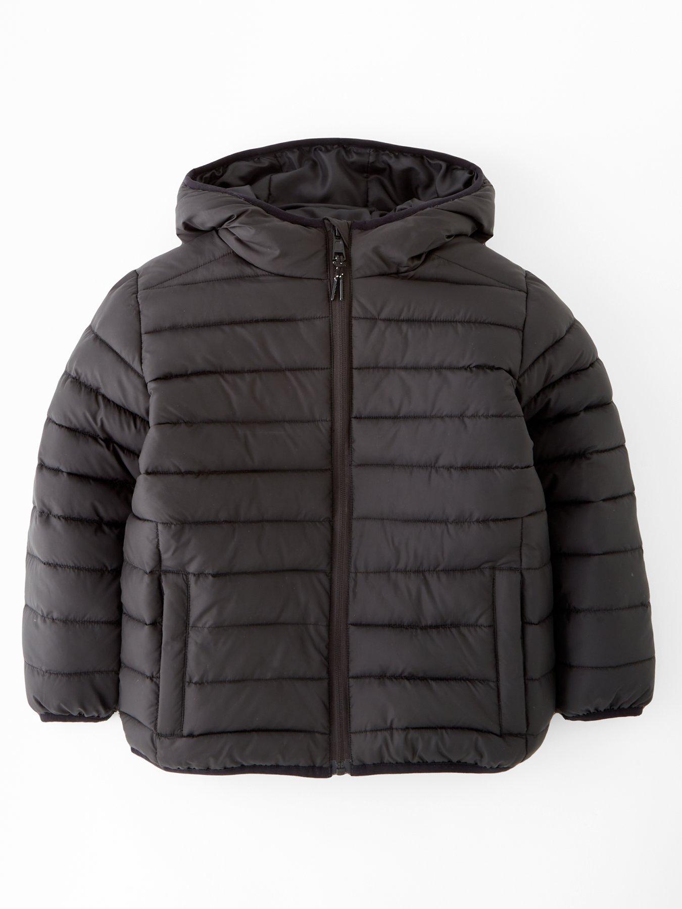 V by Very Boys Lightweight Padded Jacket - Black