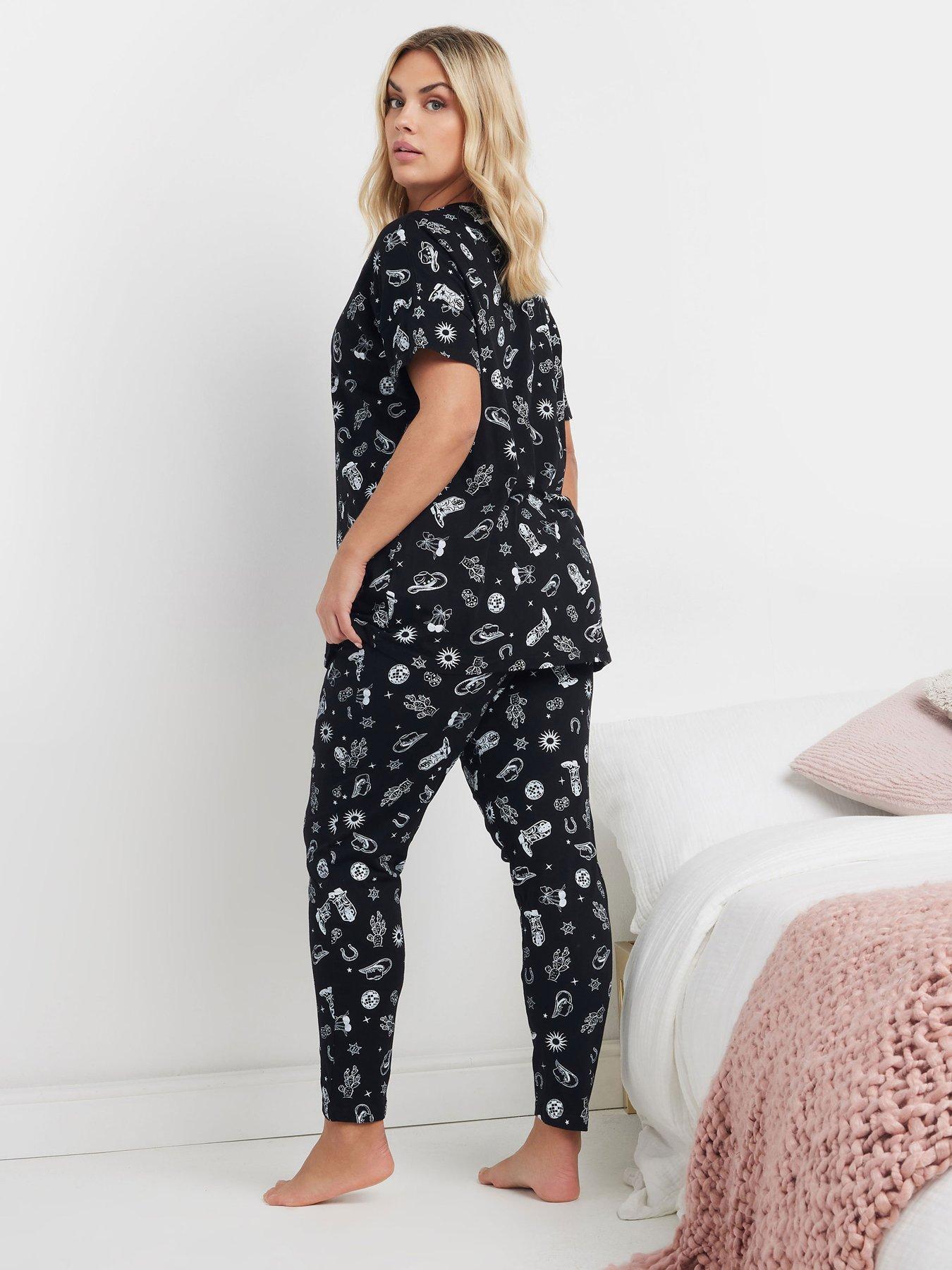 yours-curve-cowboy-tapered-pyjama-set-blackstillFront