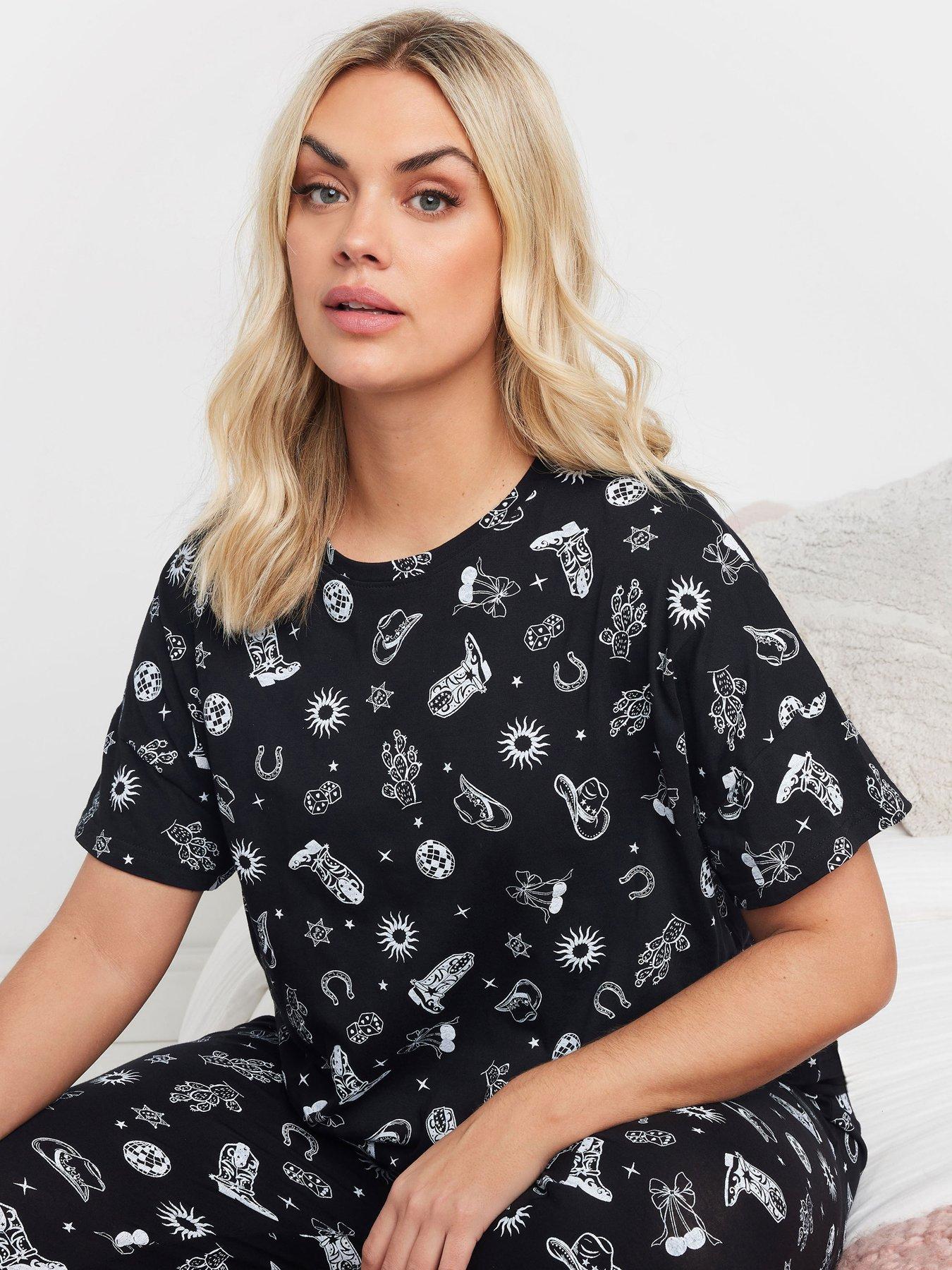 yours-curve-cowboy-tapered-pyjama-set-blackoutfit