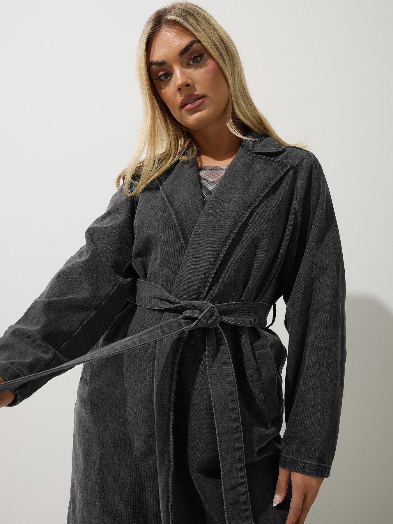 yours-curve-longline-denim-trench-coatoutfit