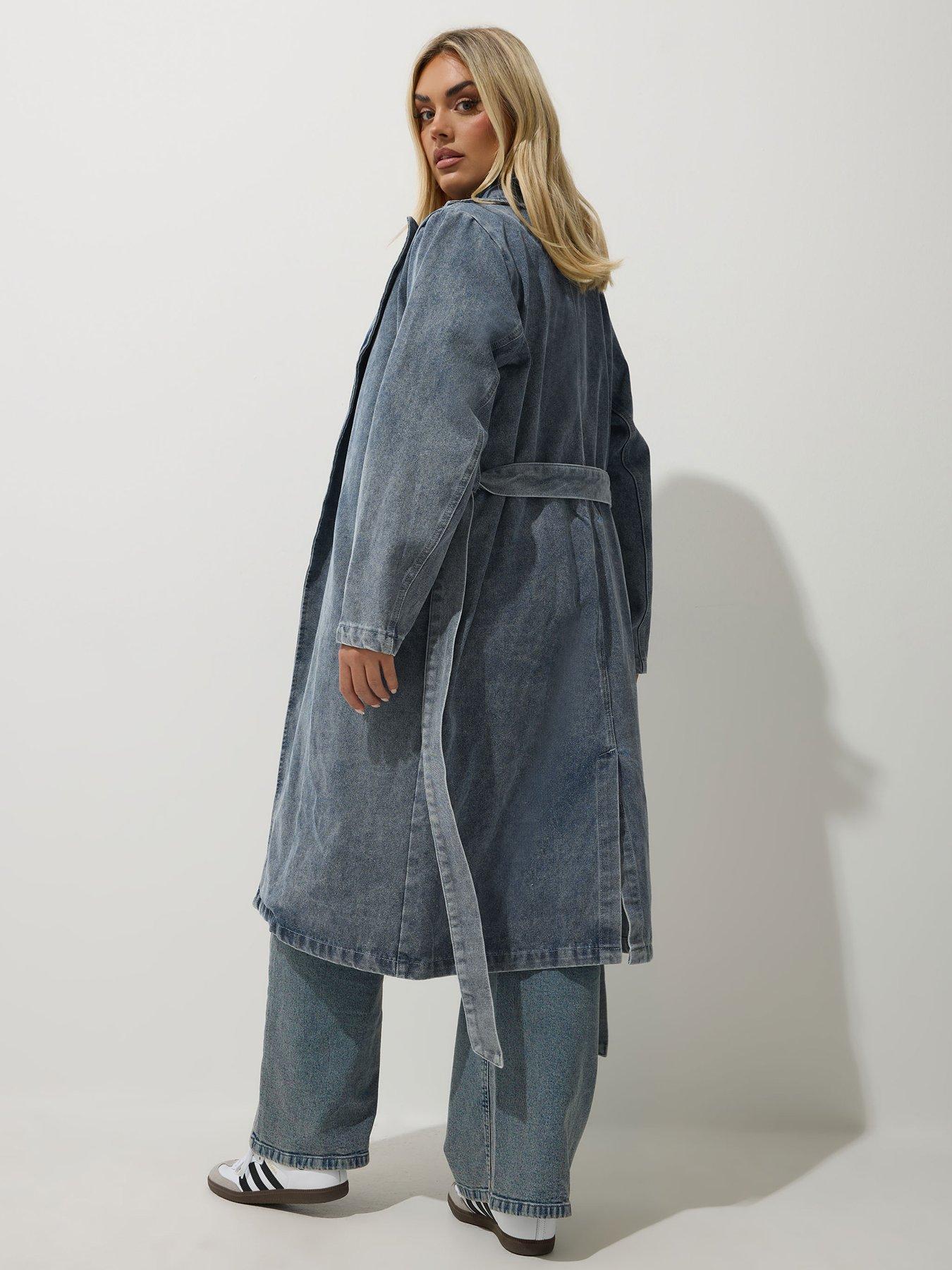 yours-curve-longline-denim-trench-coatstillFront