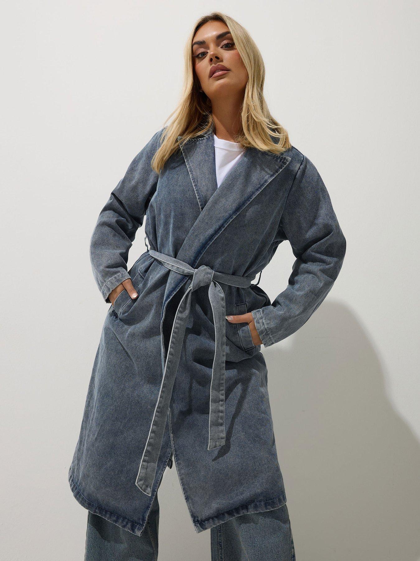 yours-curve-longline-denim-trench-coatoutfit