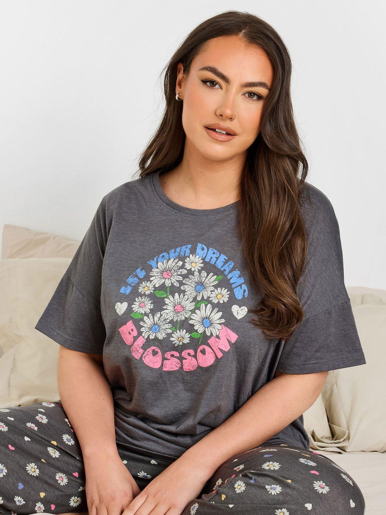 yours-curve-dreams-bloom-wide-leg-pj-set-greyoutfit