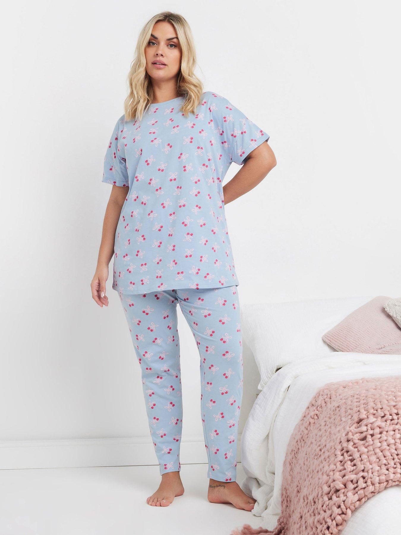 yours-curve-cherry-bows-tapered-pj-set