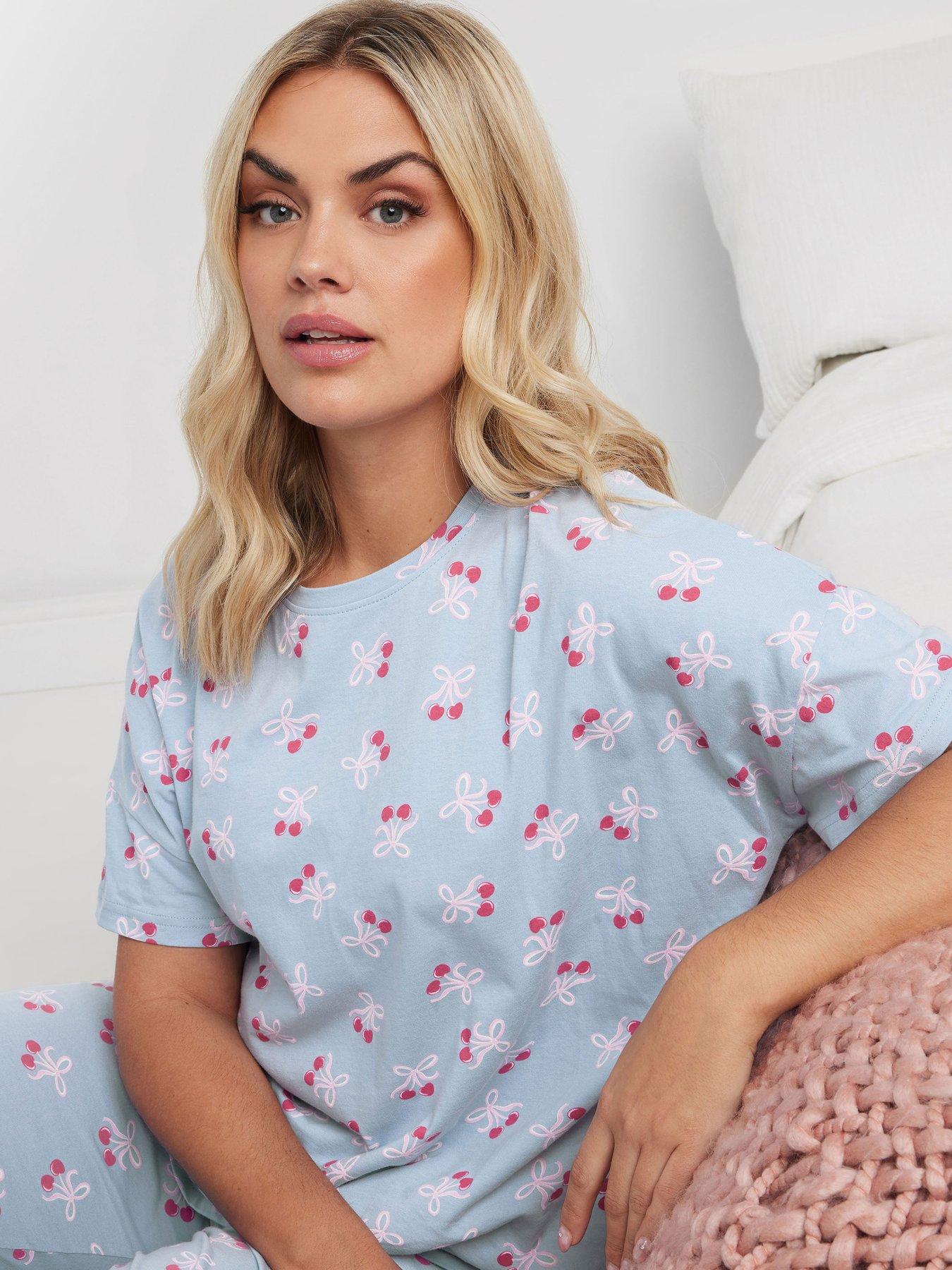 yours-curve-cherry-bows-tapered-pj-setoutfit