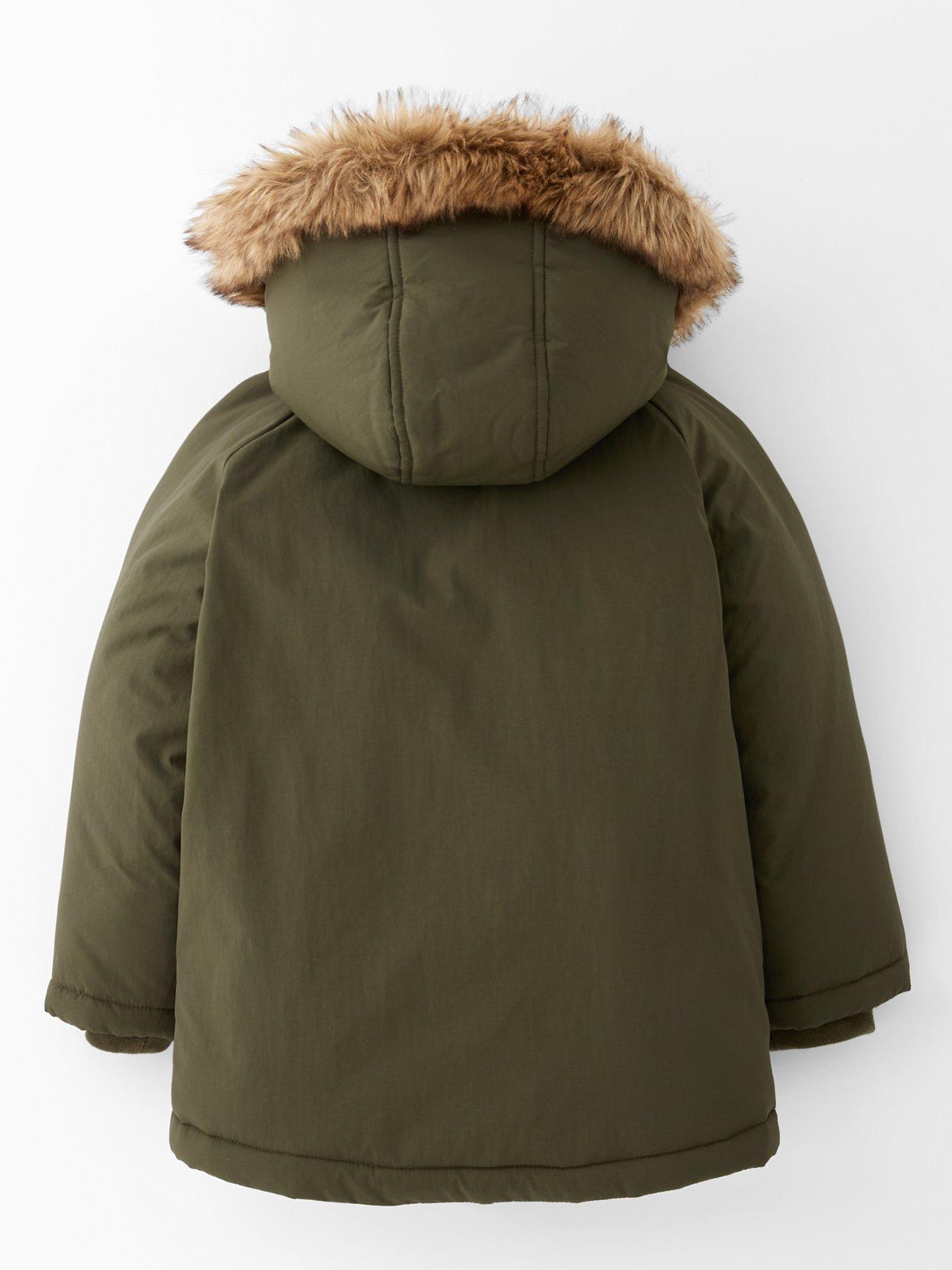 mini-v-by-very-boys-fur-parka-coat-khakiback