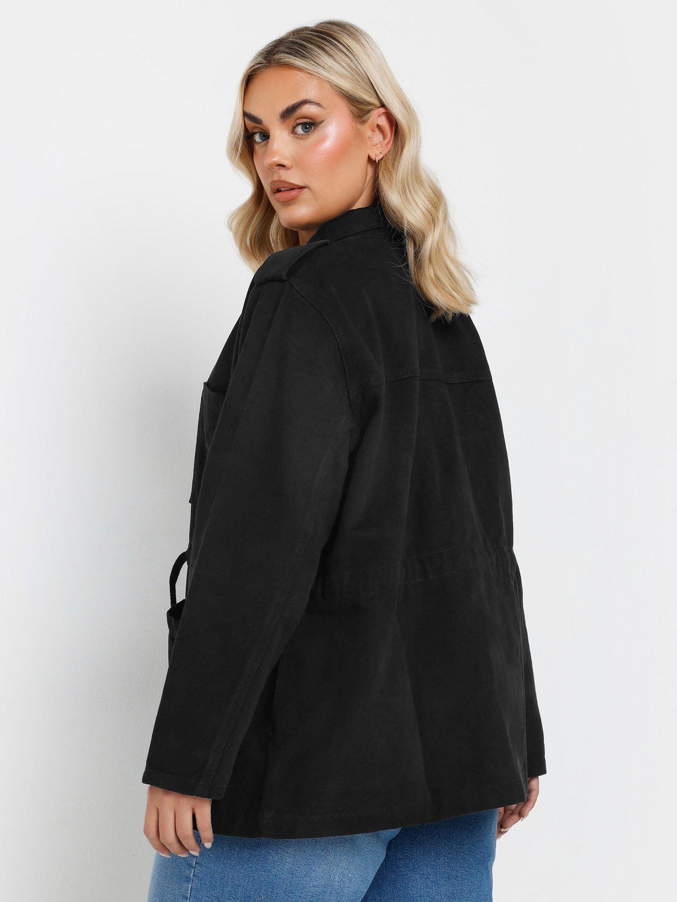 Image 2 of 4 of Yours Curve Carpenter Jacket - Black
