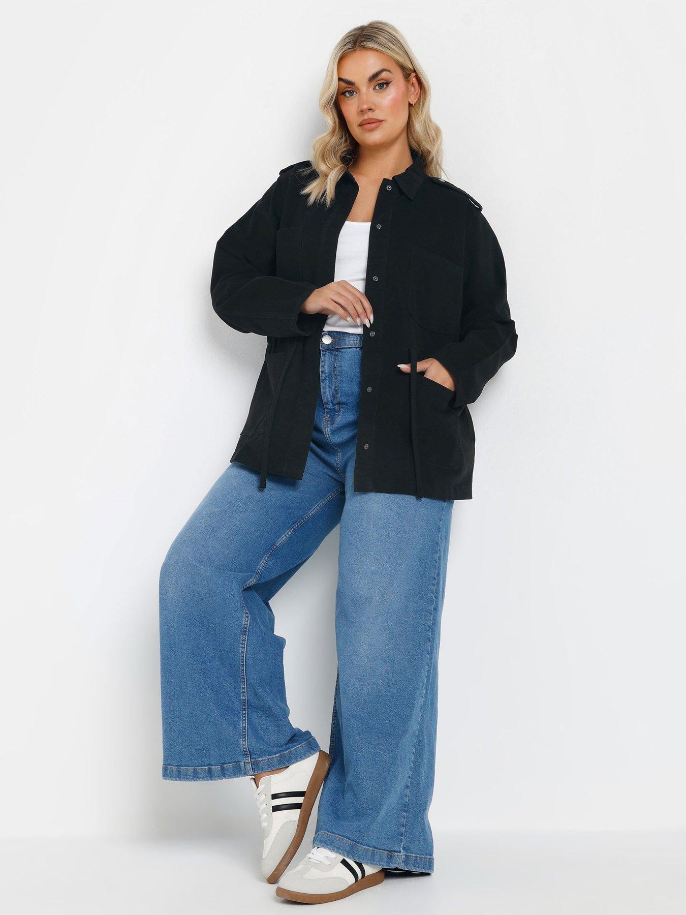Image 3 of 4 of Yours Curve Carpenter Jacket - Black