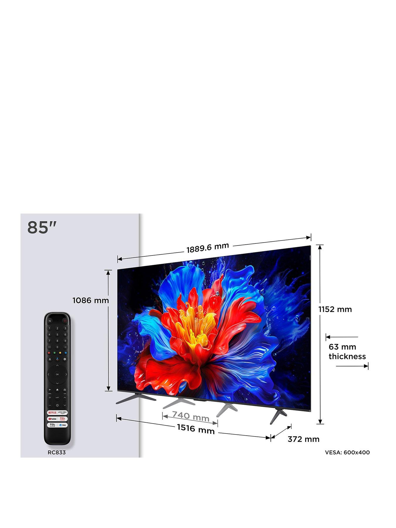 Image 2 of 7 of TCL 85P8K-UK Google QLED 144HZ